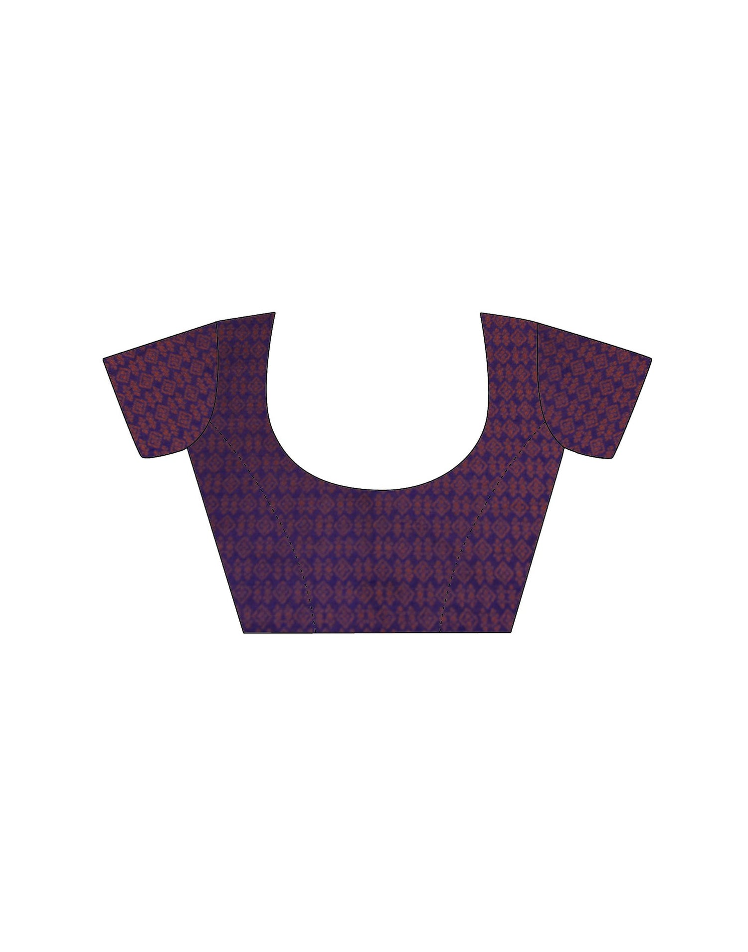 Dark Purple Silk Woven Kanjivaram Saree