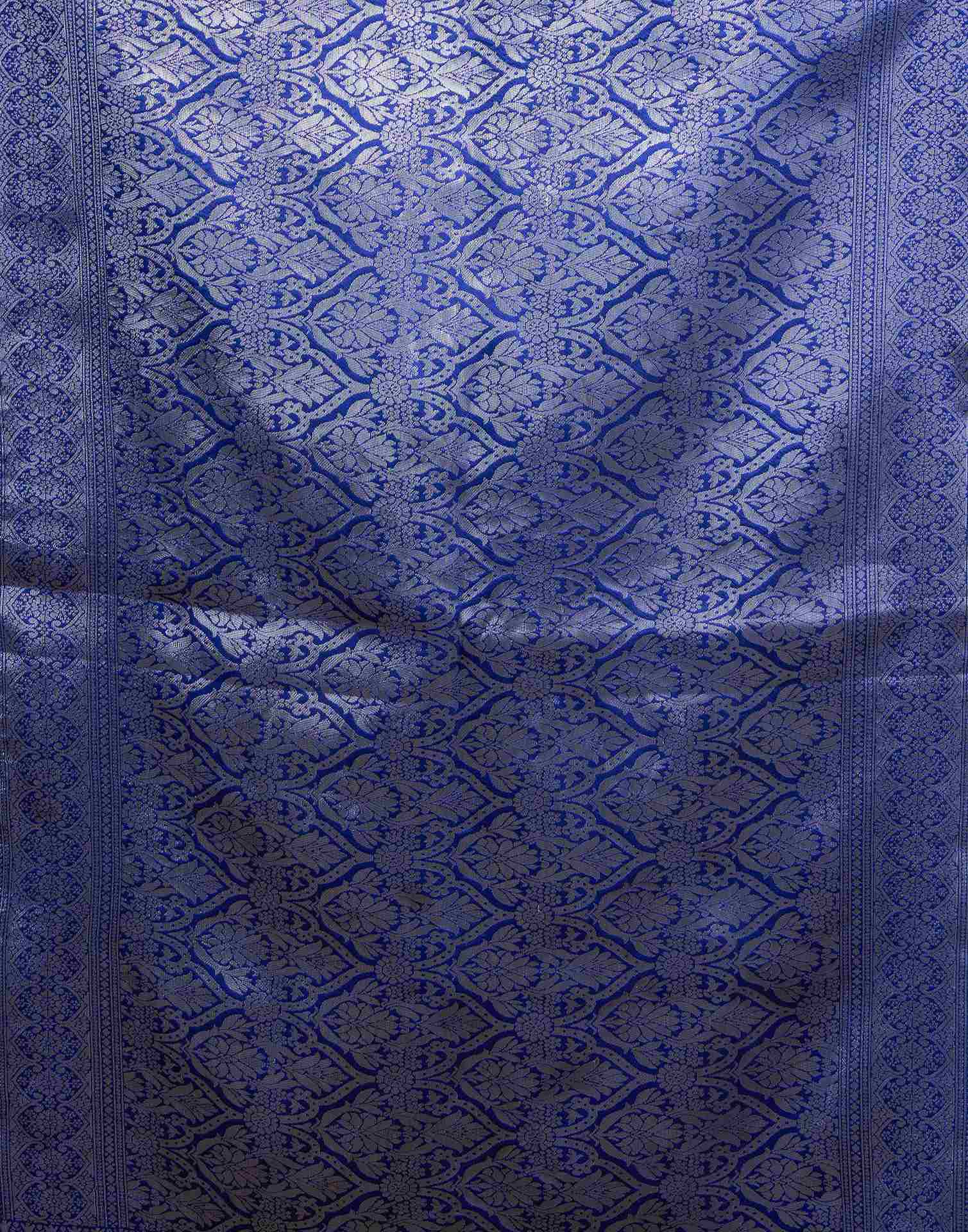 Pista Green Silk Woven Saree