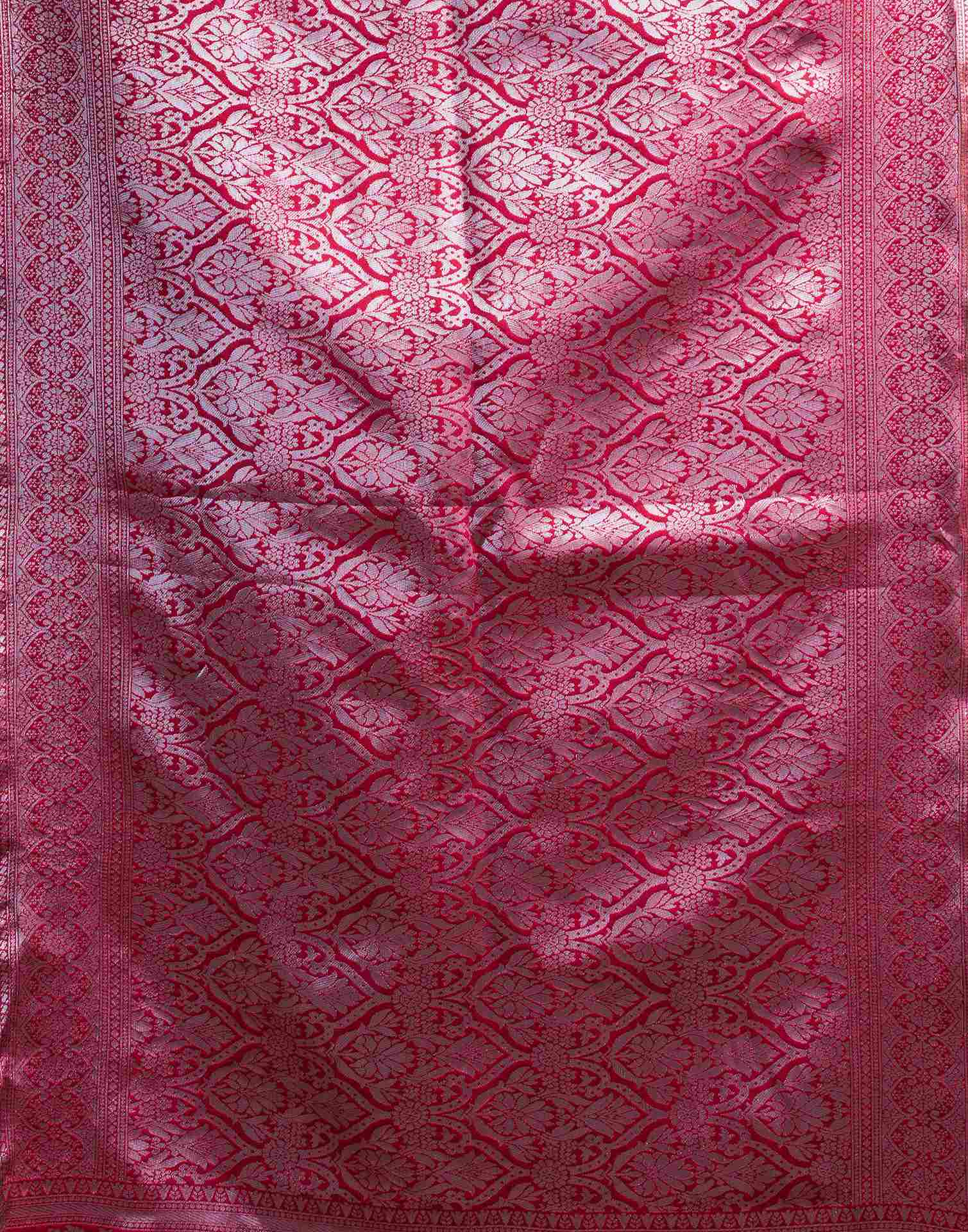 Dark Beige Silk Woven Saree