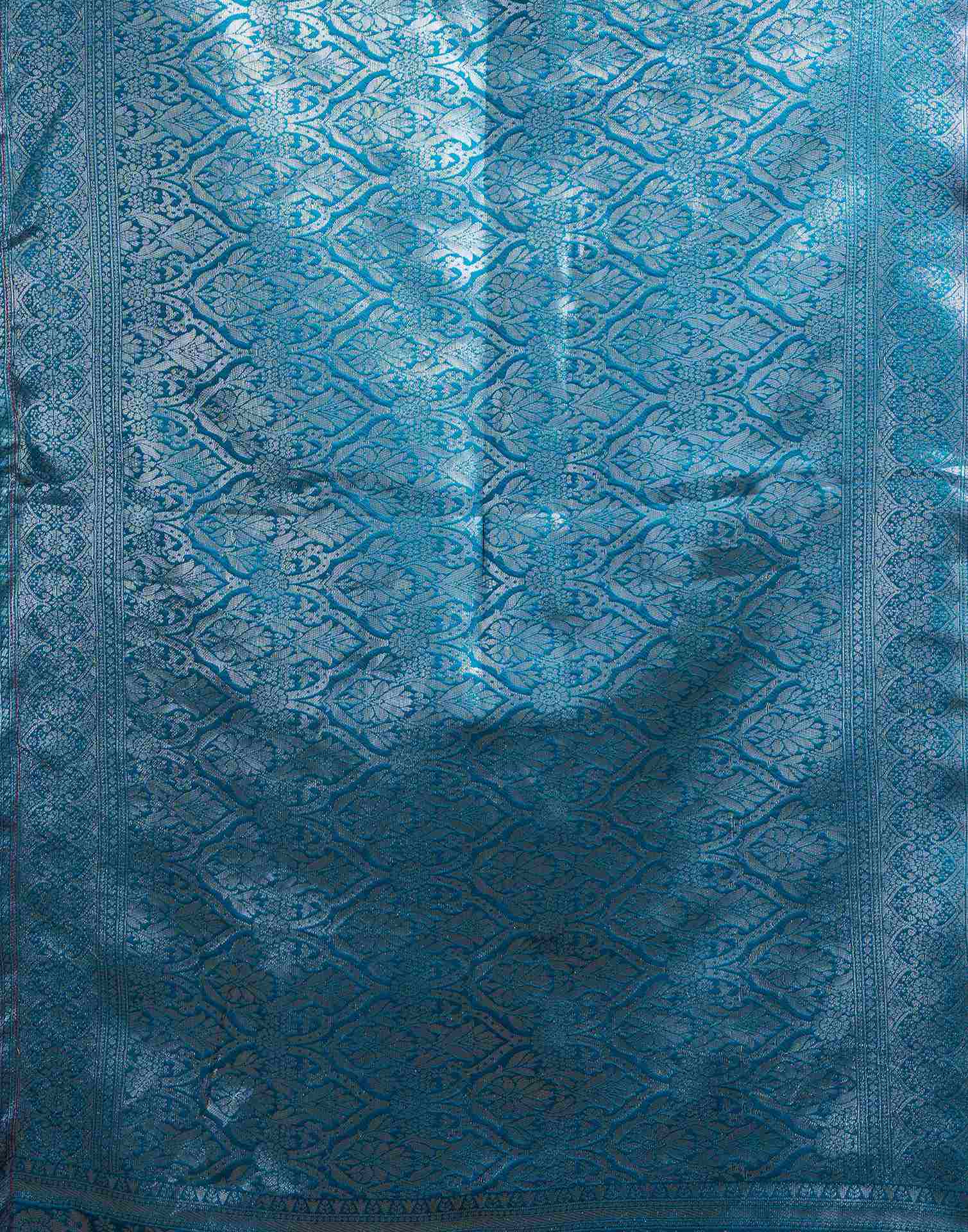 Dusty Beige Silk Woven Saree