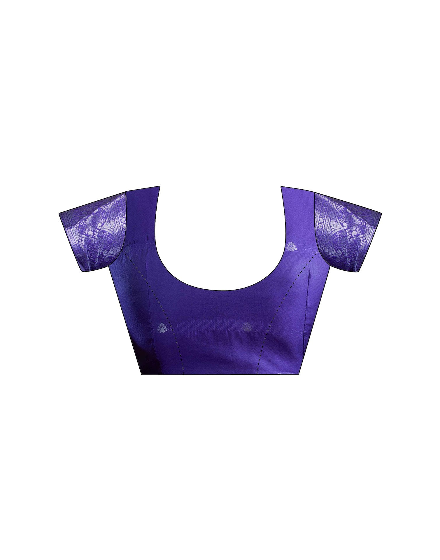 Violet Silk Woven Saree