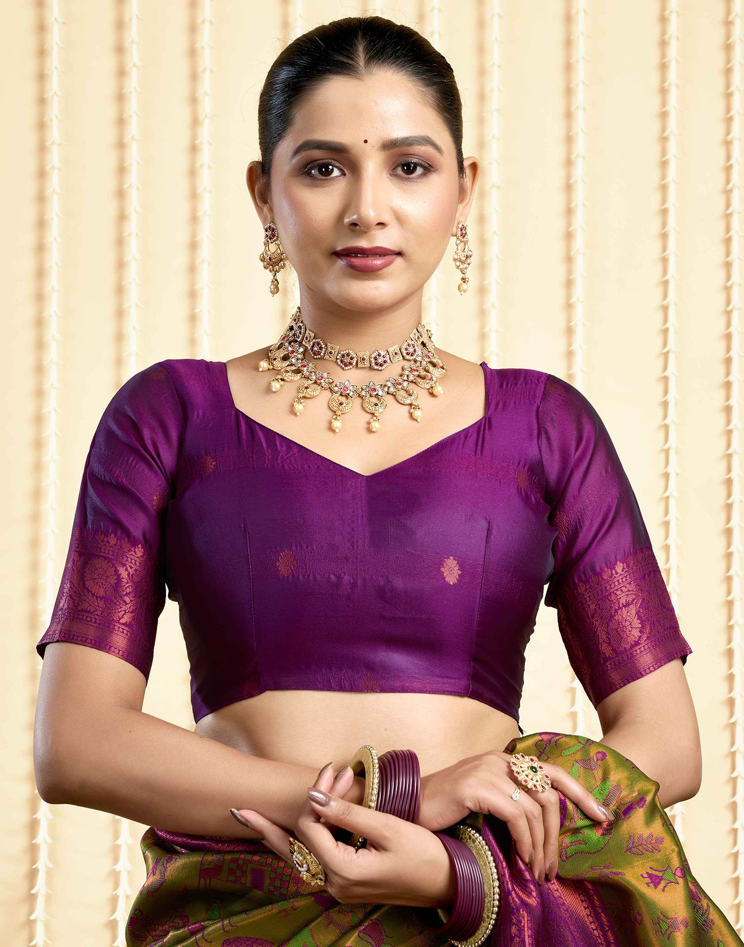 Green Silk Woven Saree
