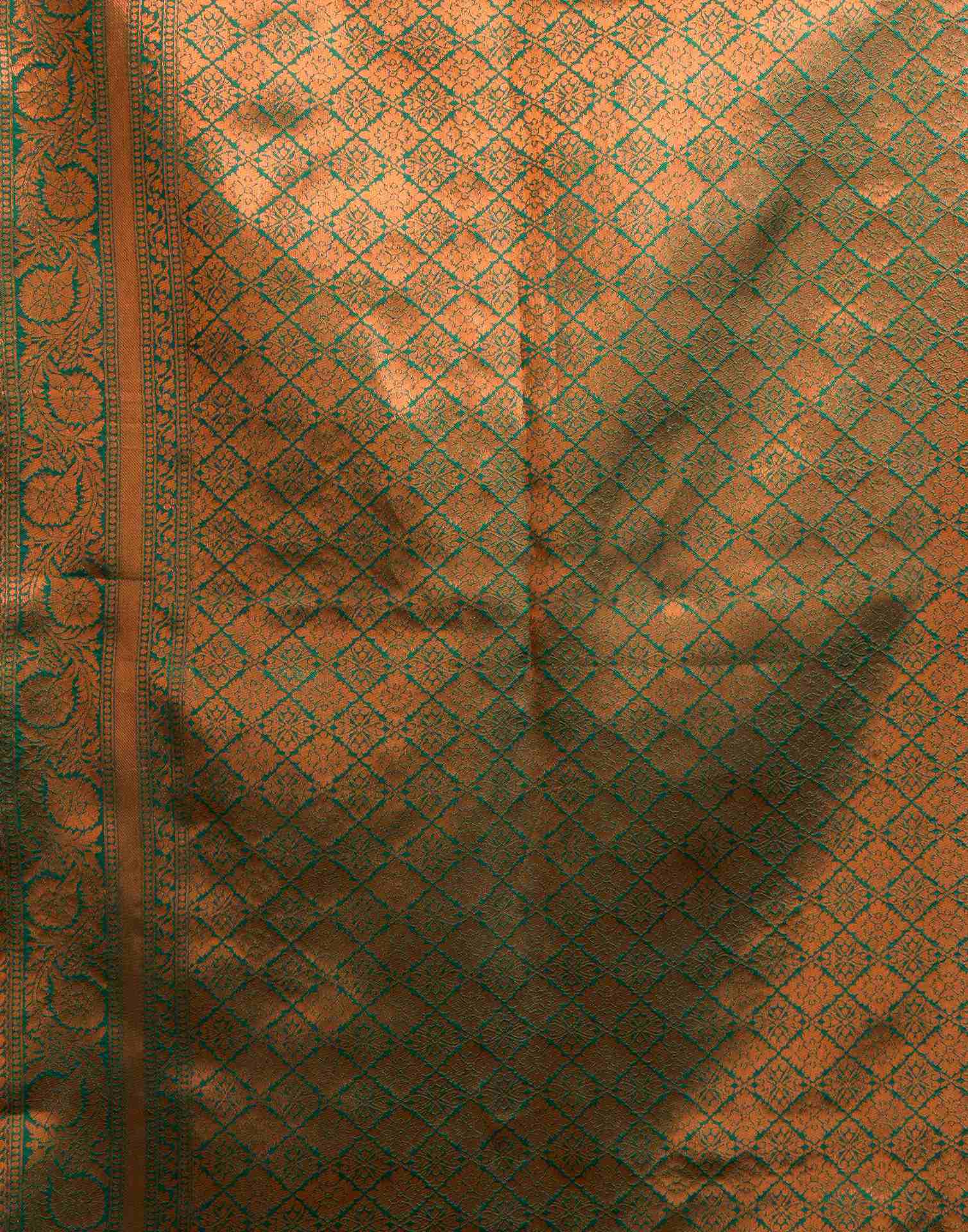 Pista Green Silk Woven Saree