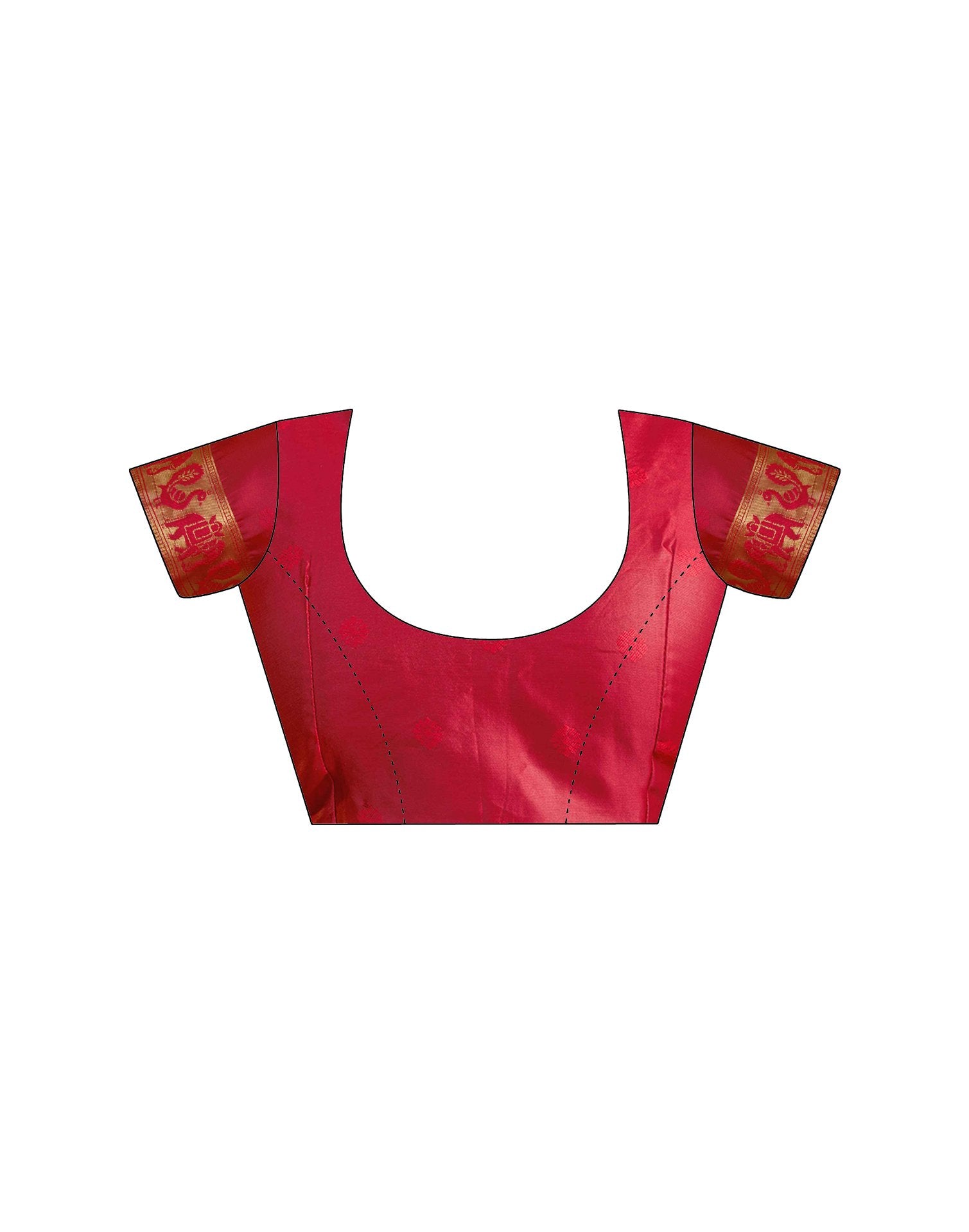 Red Silk Woven Paithani Saree
