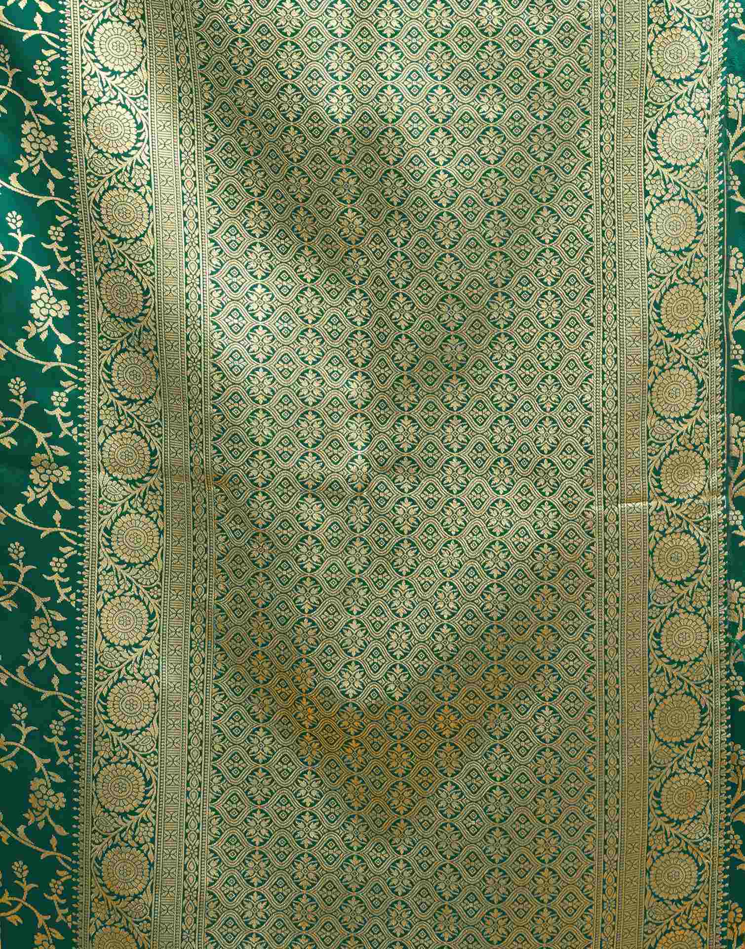 Green Silk Woven Banarasi Saree