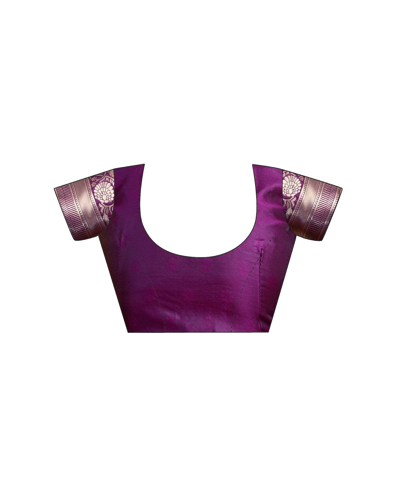 Dark Wine Silk Woven Saree