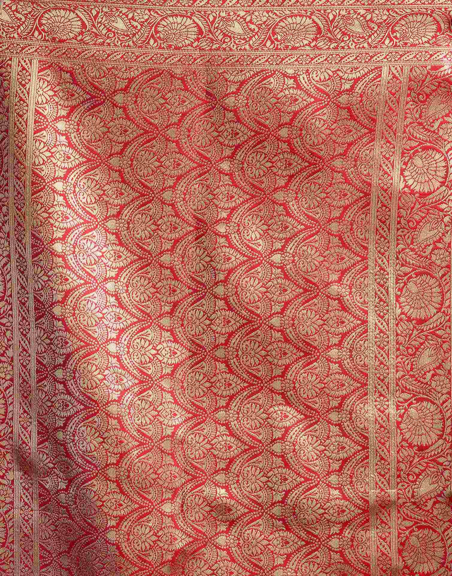 Navy Blue Silk Woven Banarasi Saree