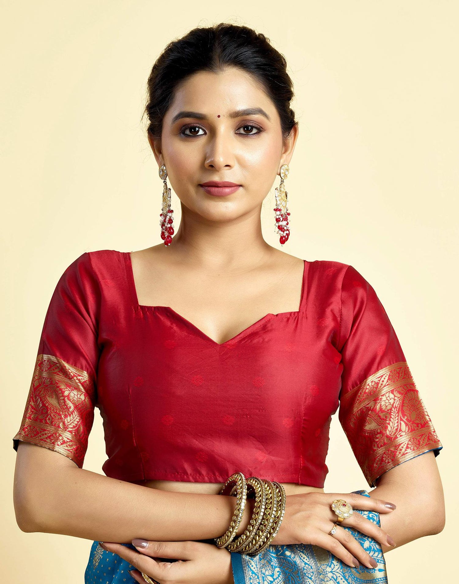 Blue Silk Woven Banarasi Saree