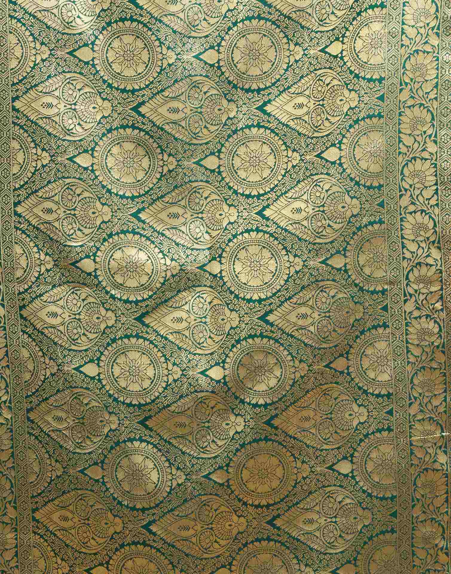 Orange Silk Woven Banarasi Saree