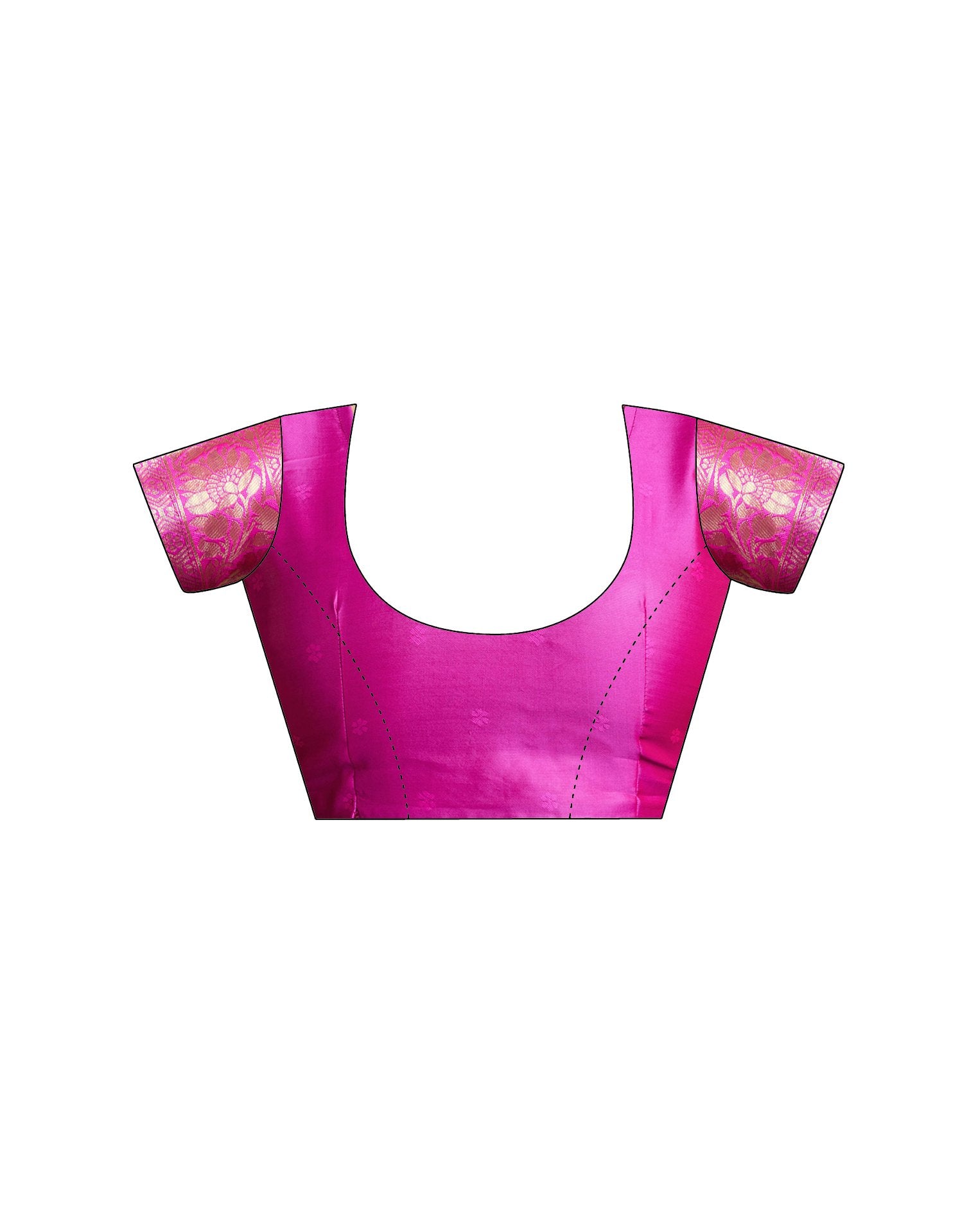 Violet Silk Woven Banarasi Saree