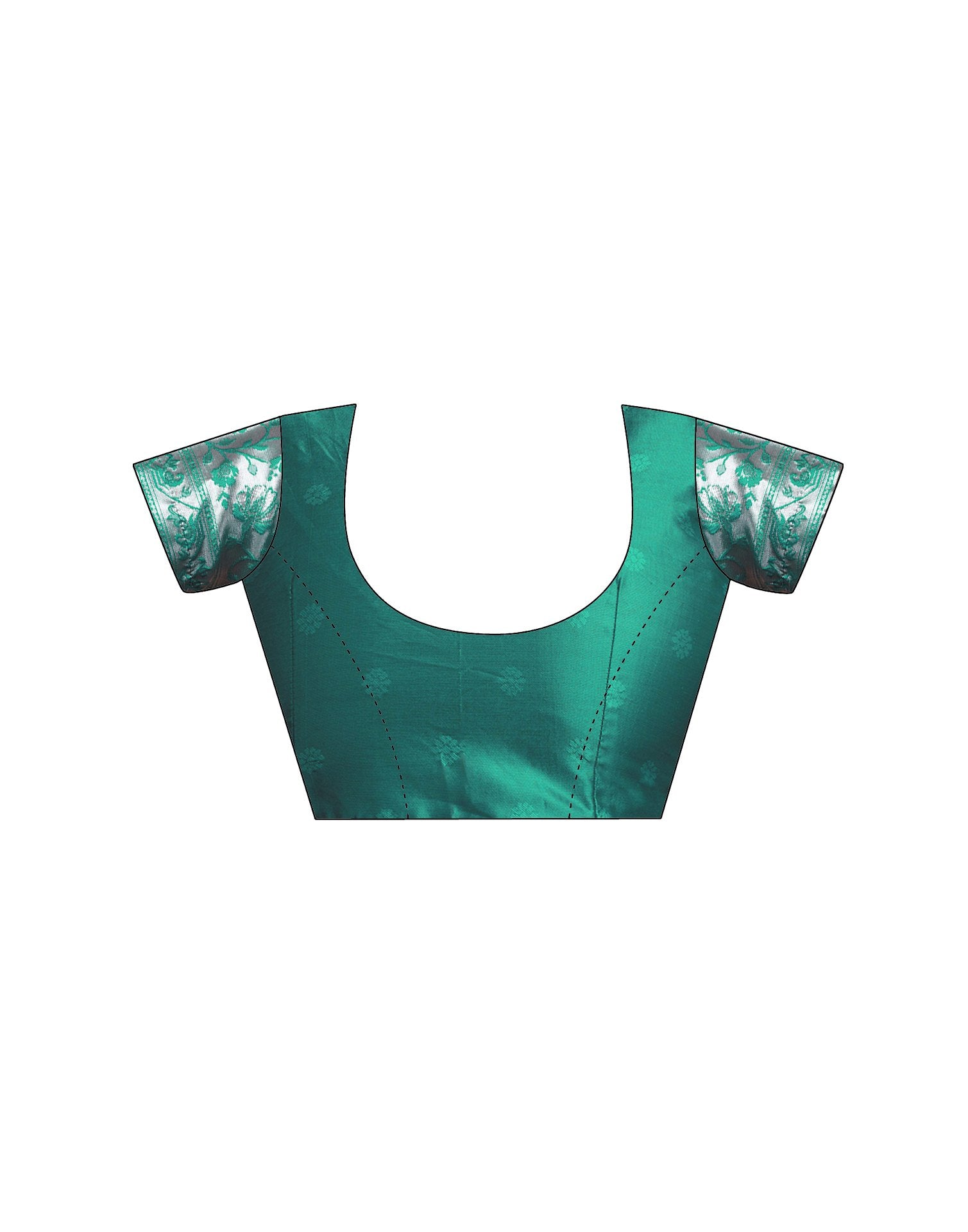 Teal Green Silk Woven Paithani Saree
