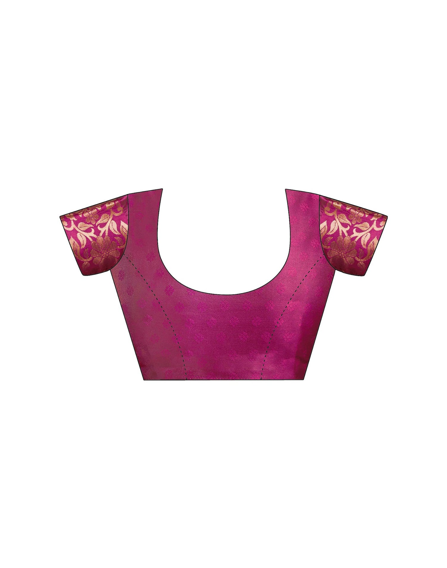 Magenta Silk Woven Saree