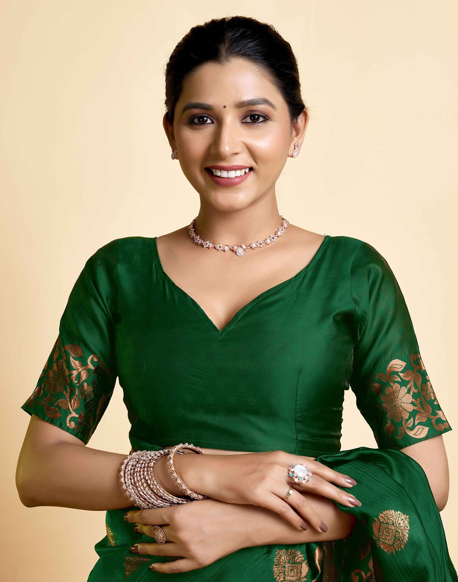 Green Silk Woven Saree