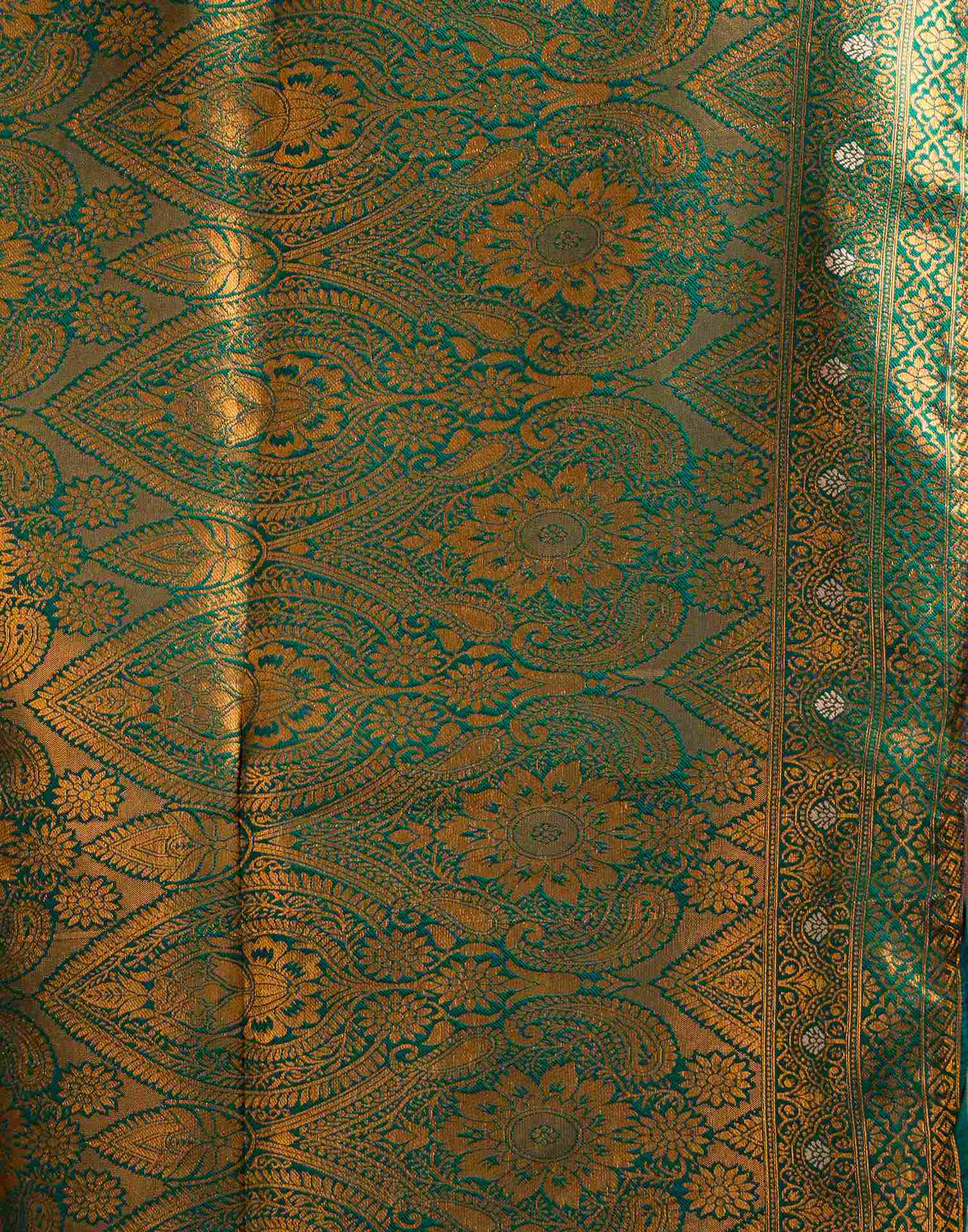 Light Brown Simmer Silk Woven Saree