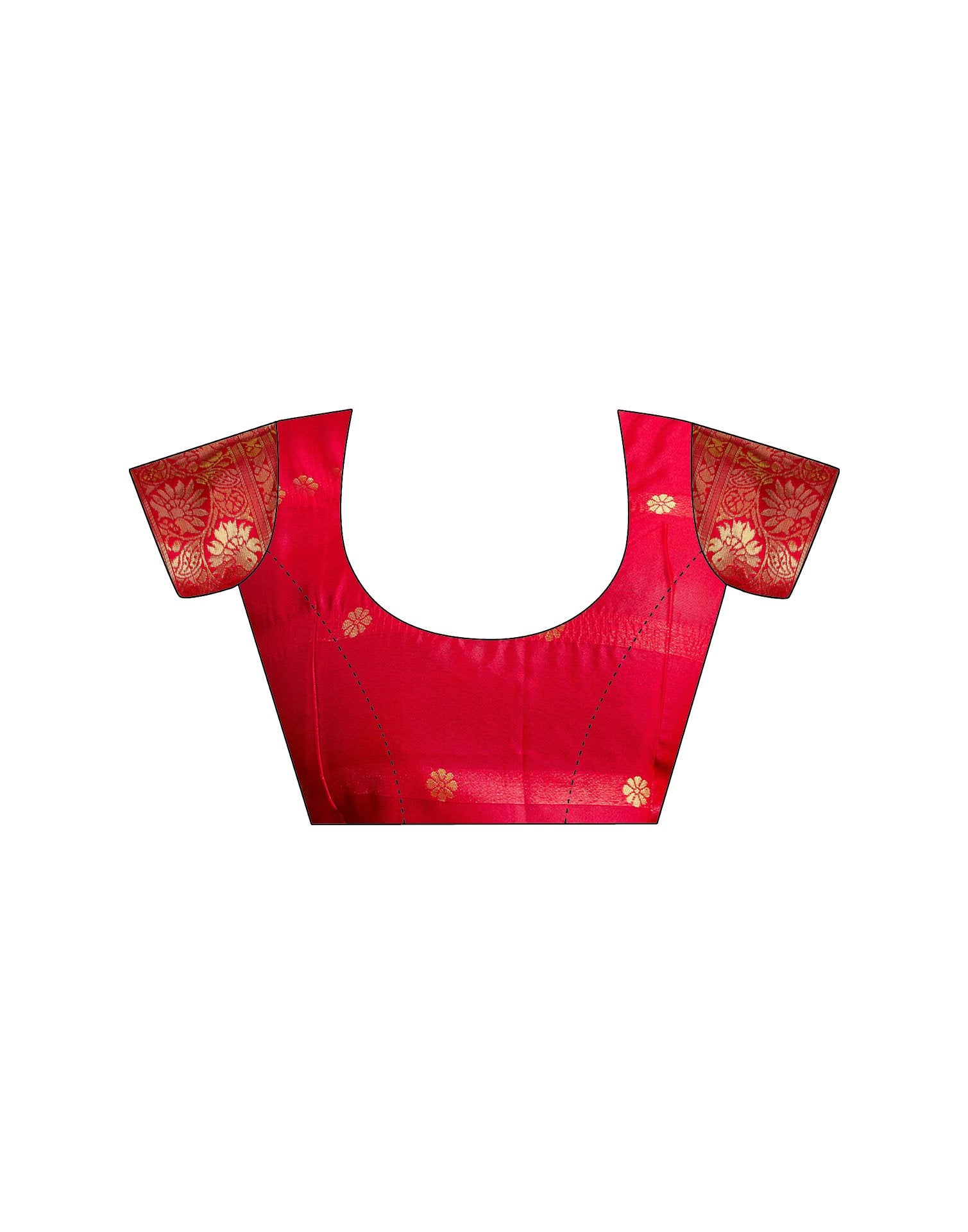 Red Silk Woven Banarasi Saree