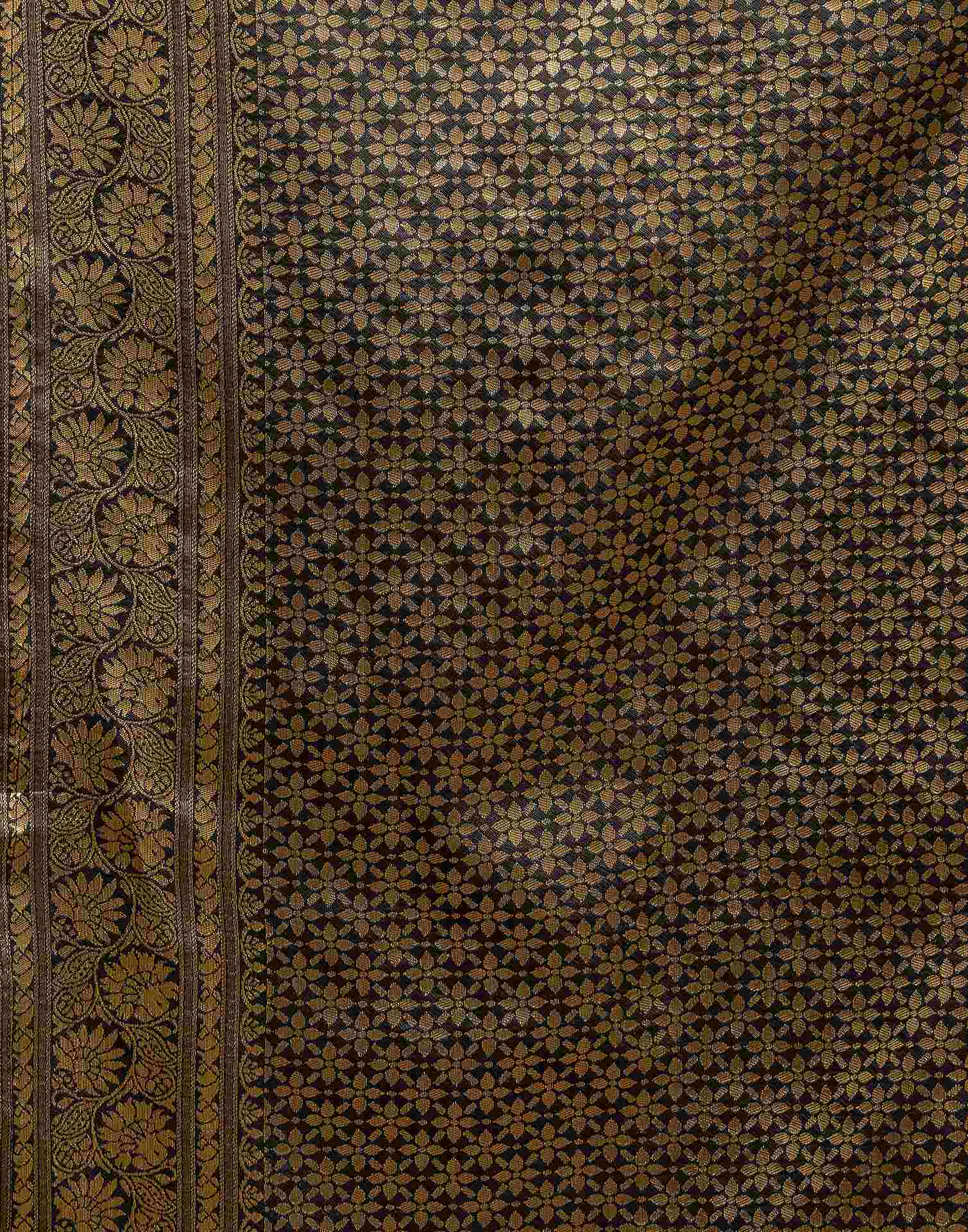 Black Silk Woven Banarasi Saree