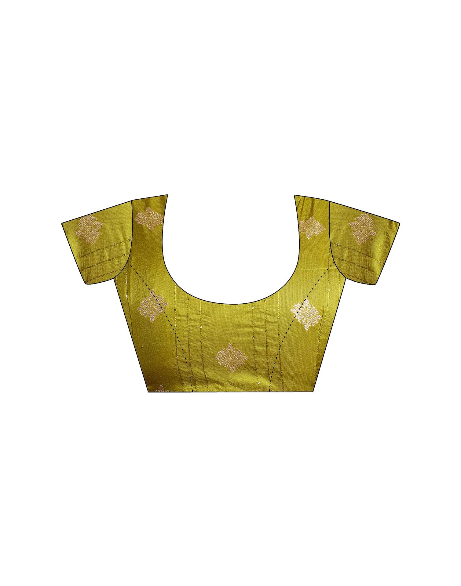 Lime Green Tussar Silk Woven Kanjivaram Saree