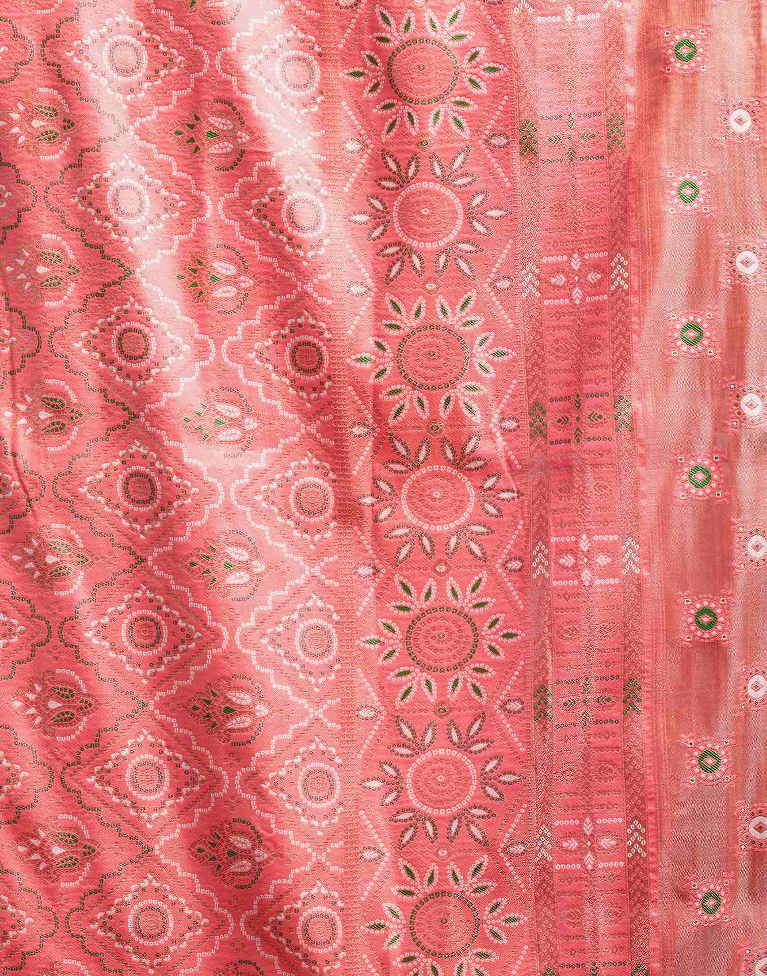 Cream Silk Woven Saree