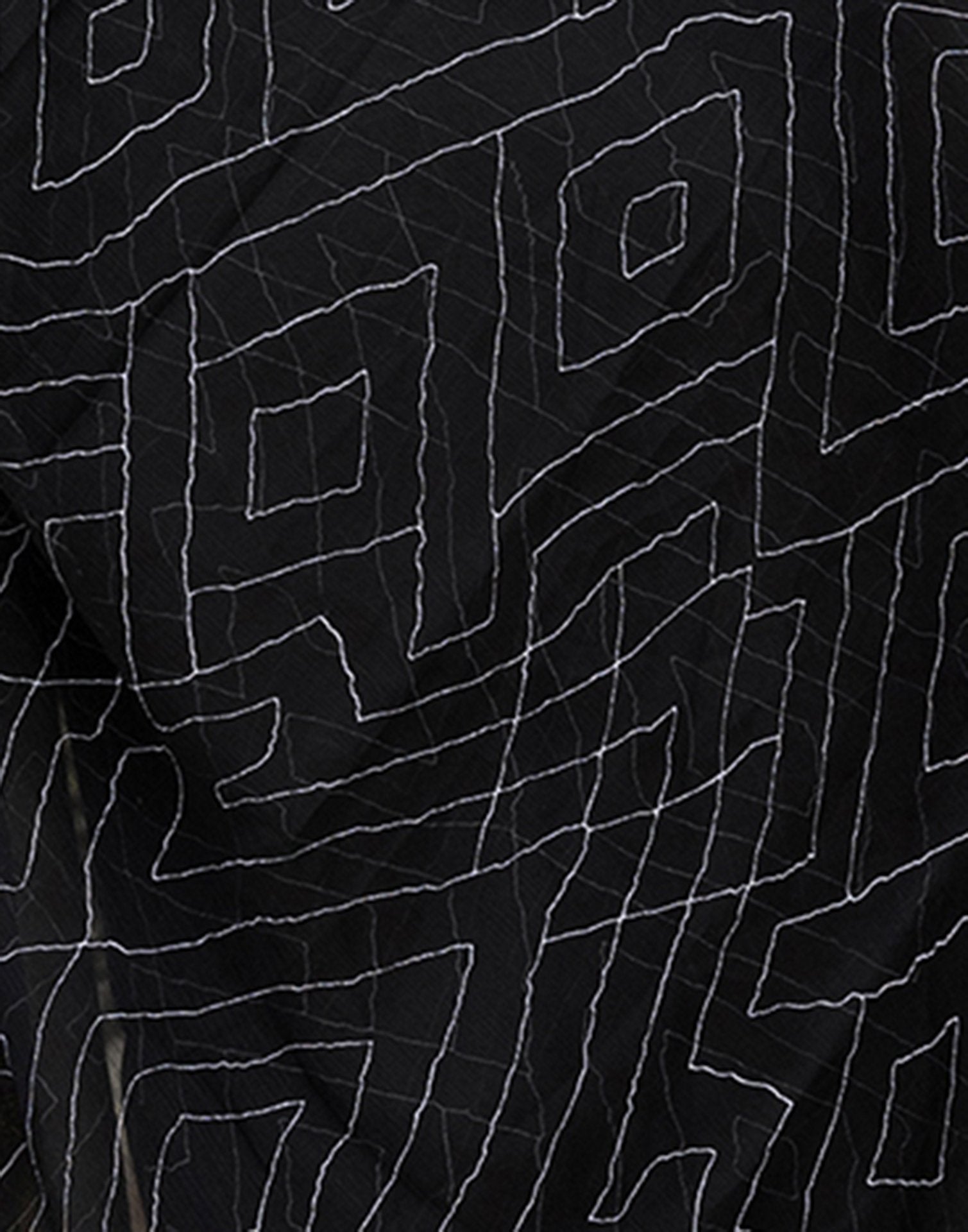 Black Chiffon Printed Saree