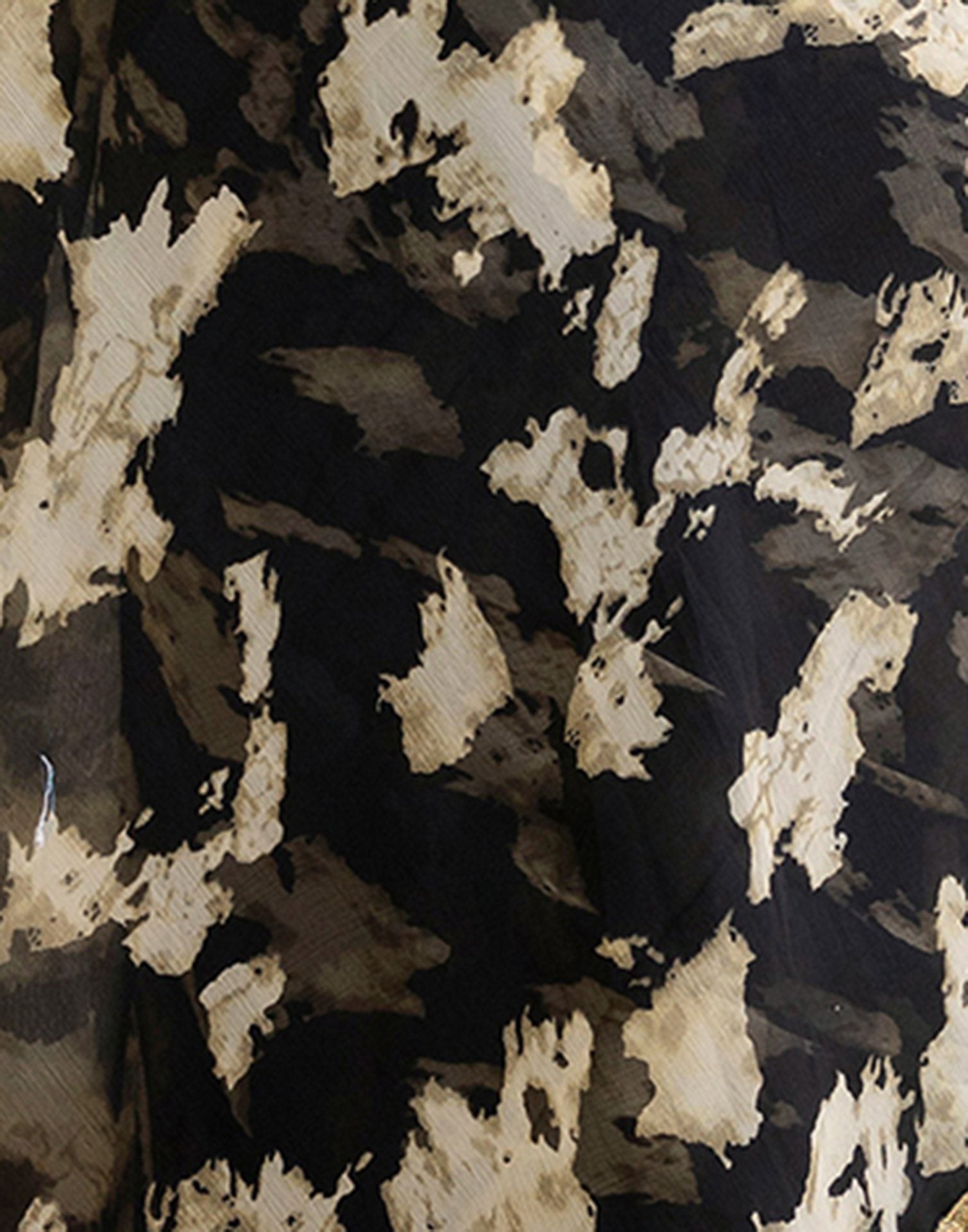 Black Chiffon Printed Saree