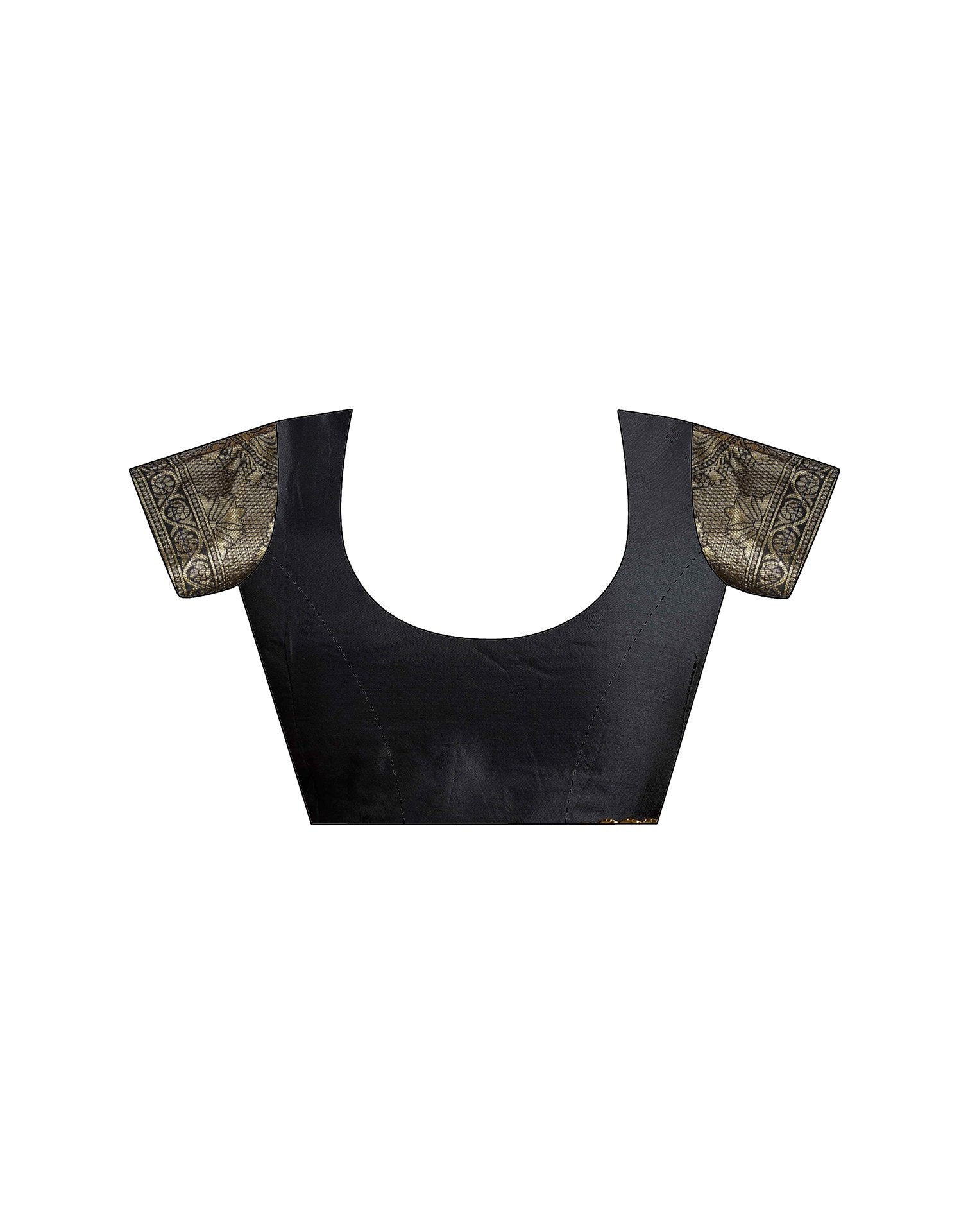 Black Silk Woven Saree