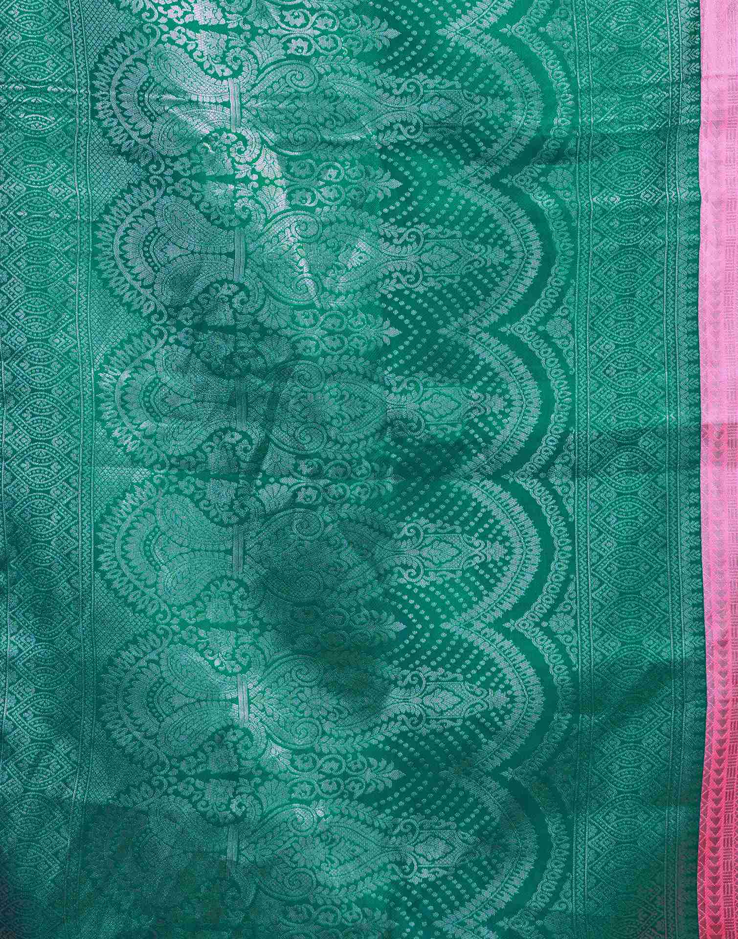 Pink Silk Woven Kanjivaram Saree