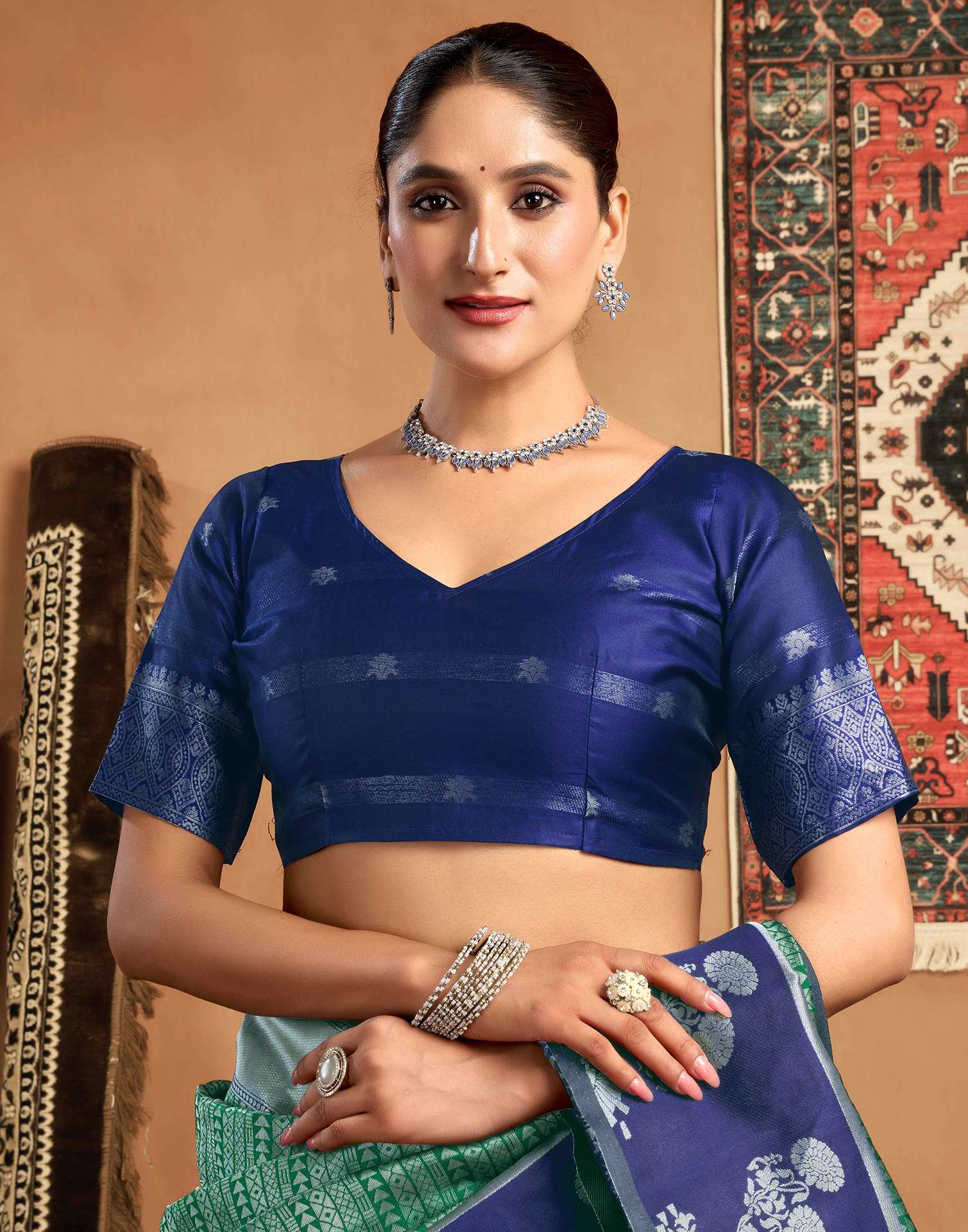 Green Silk Woven Kanjivaram Saree