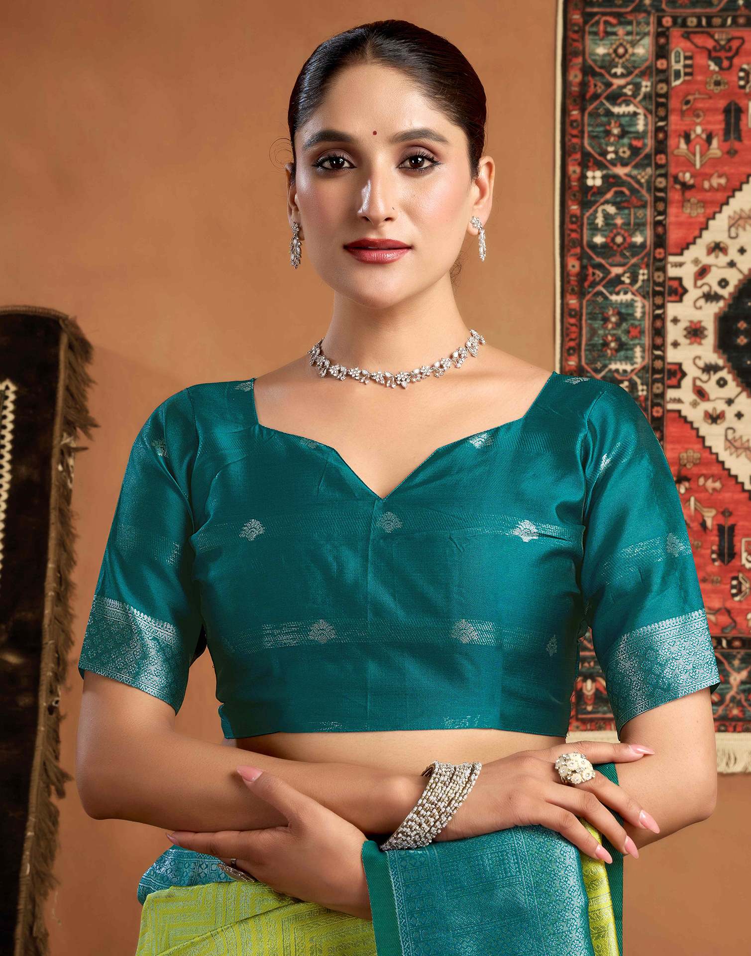 Green Silk Woven Kanjivaram Saree
