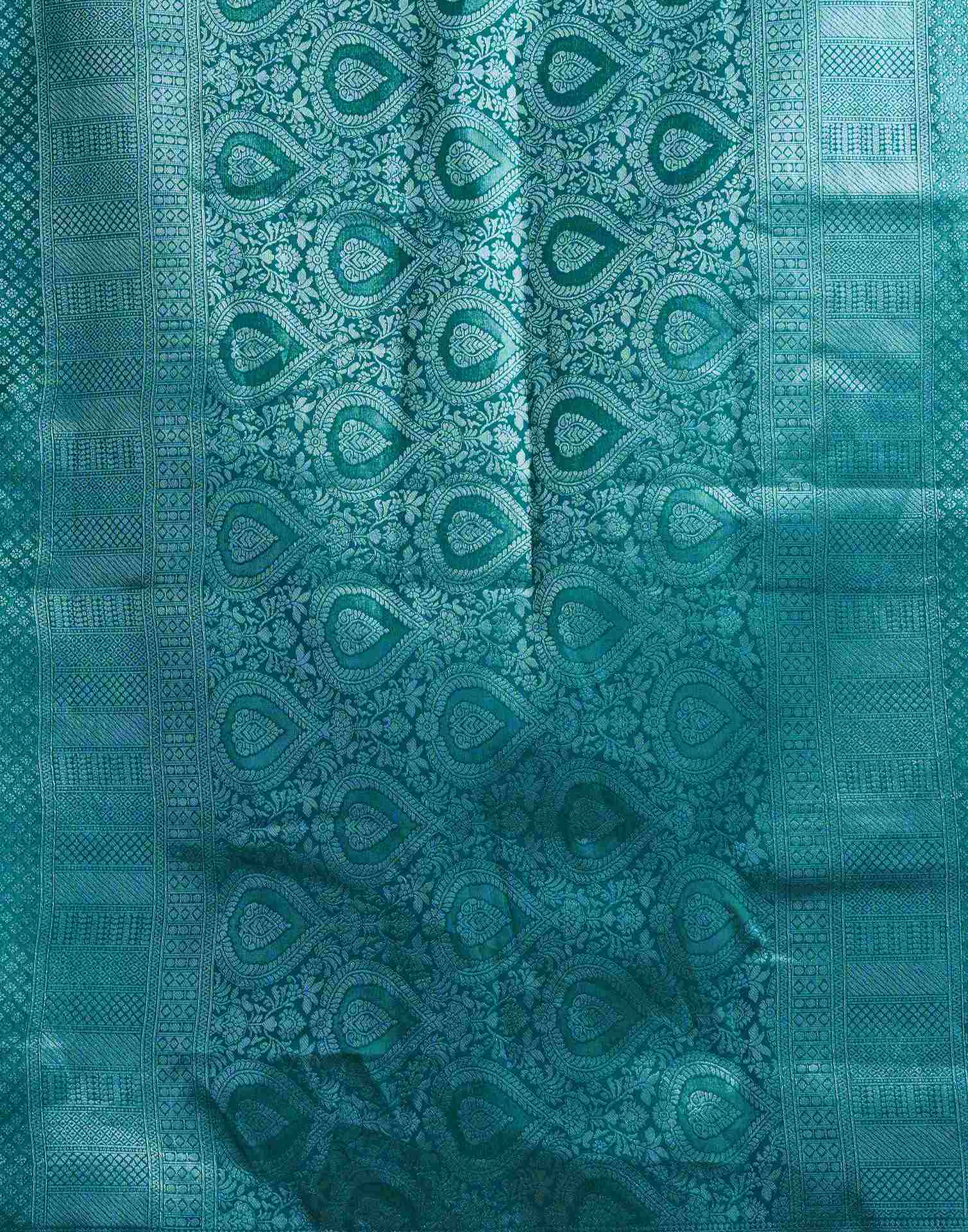 Green Silk Woven Kanjivaram Saree