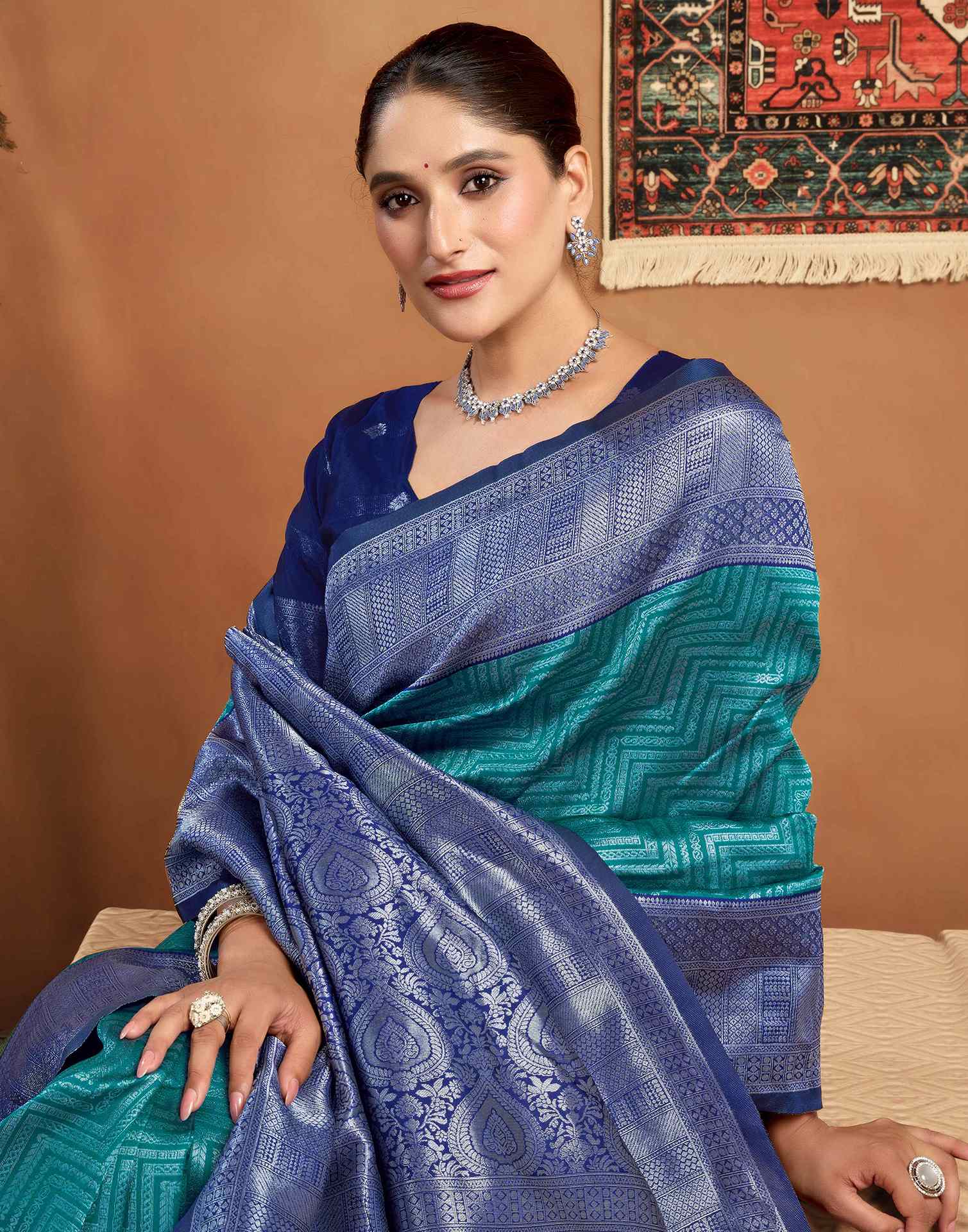 Green Silk Woven Kanjivaram Saree