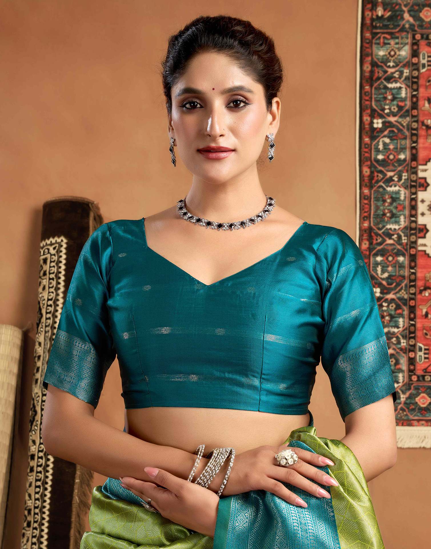 Green Silk Woven Kanjivaram Saree