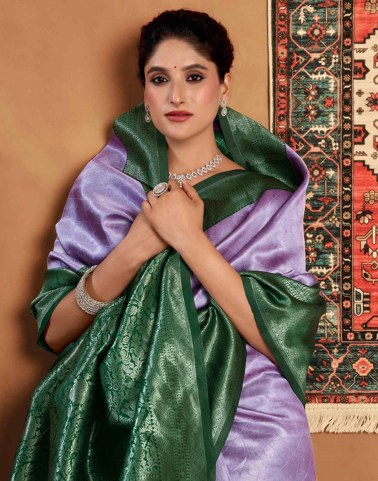 Green Silk Woven Kanjivaram Saree