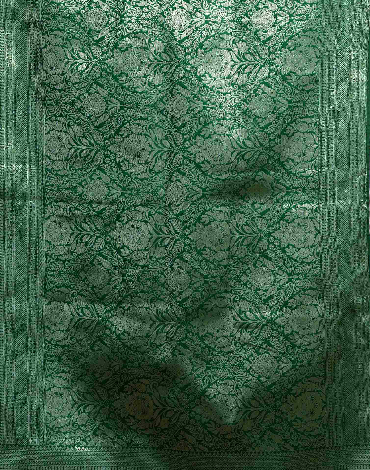 Green Silk Woven Kanjivaram Saree