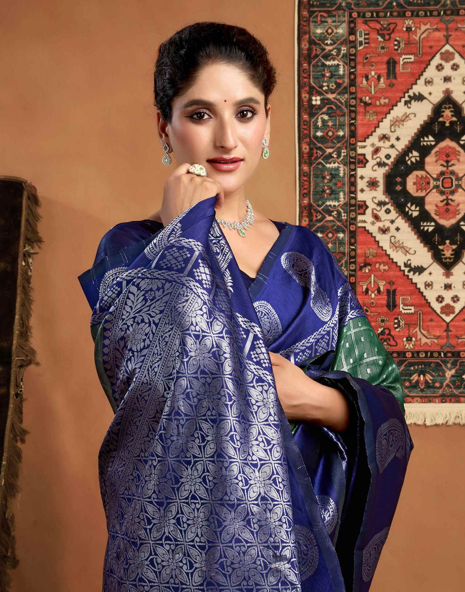 Green Silk Woven Kanjivaram Saree