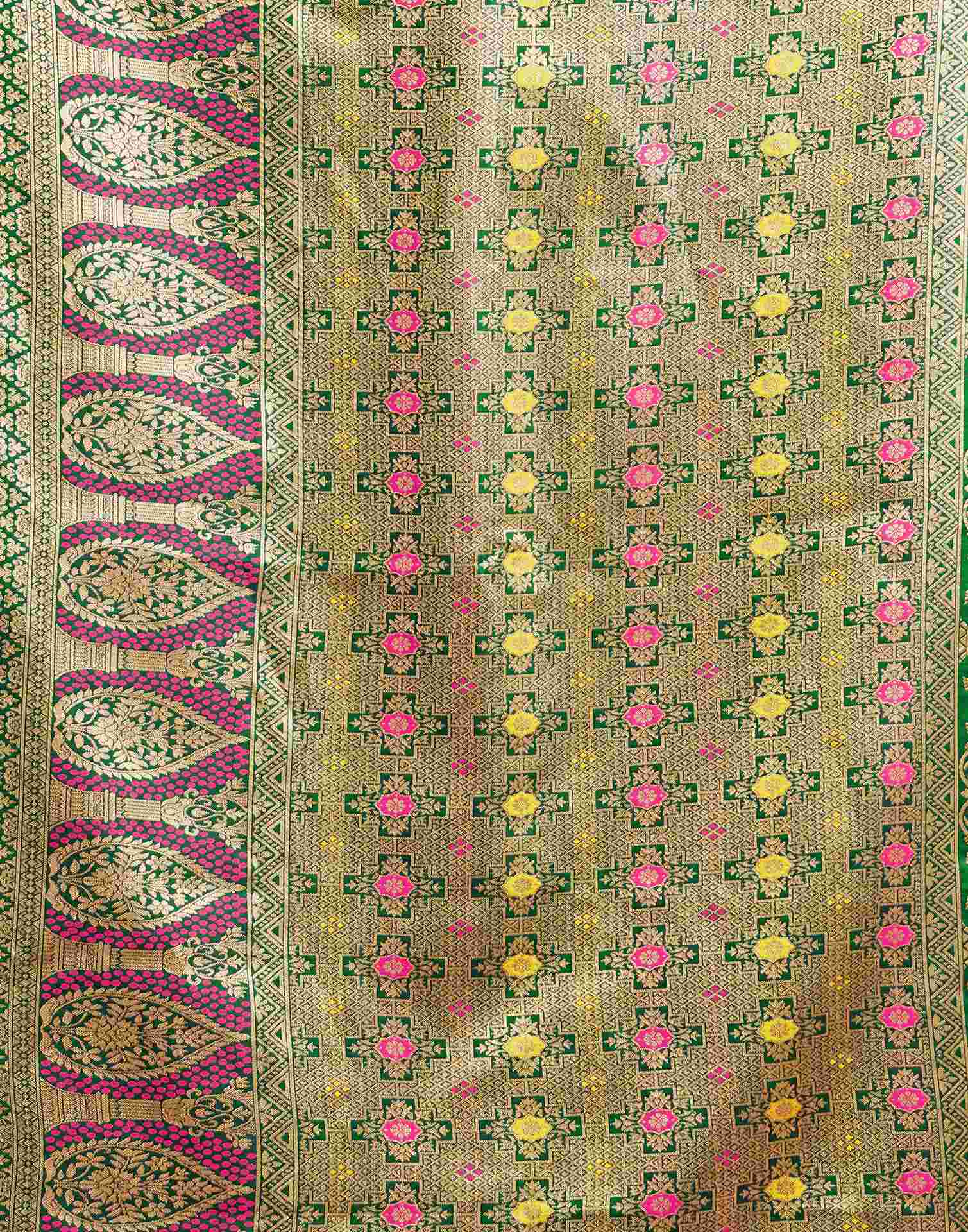 Pink Silk Woven Patola Saree