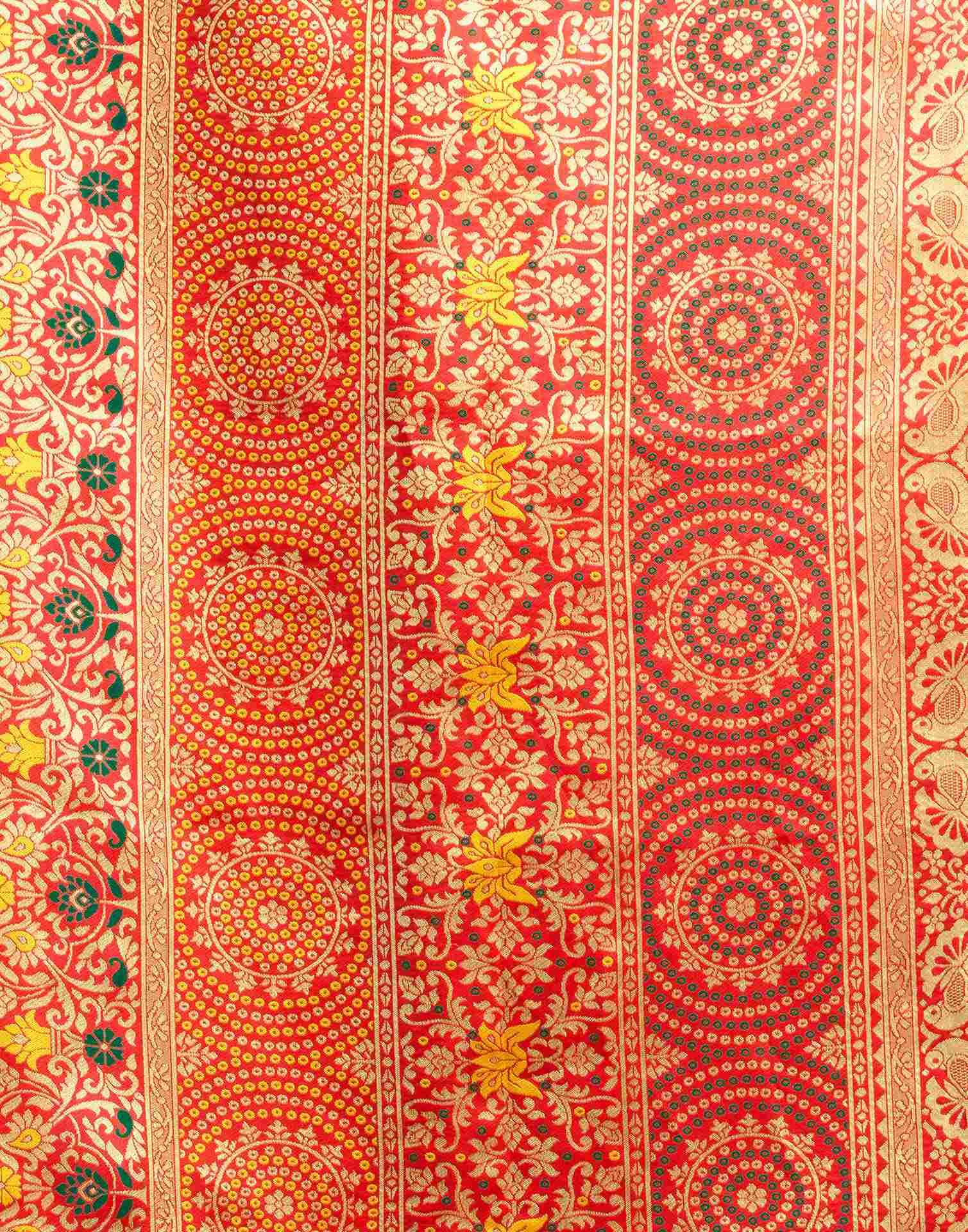 Green Silk Woven Patola Saree