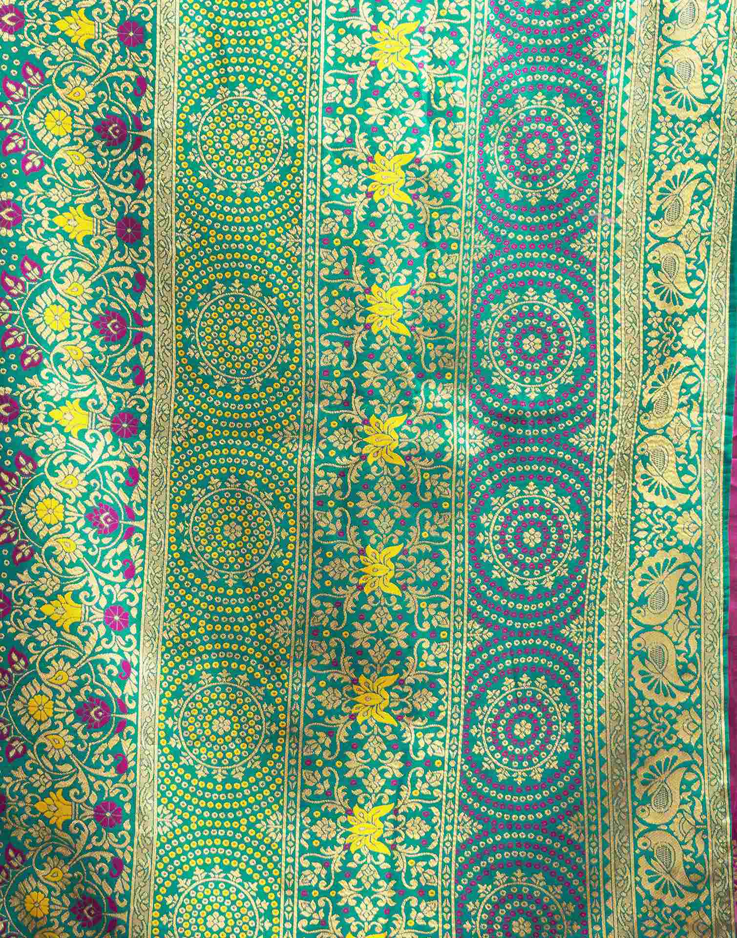Magenta Silk Woven Patola Saree