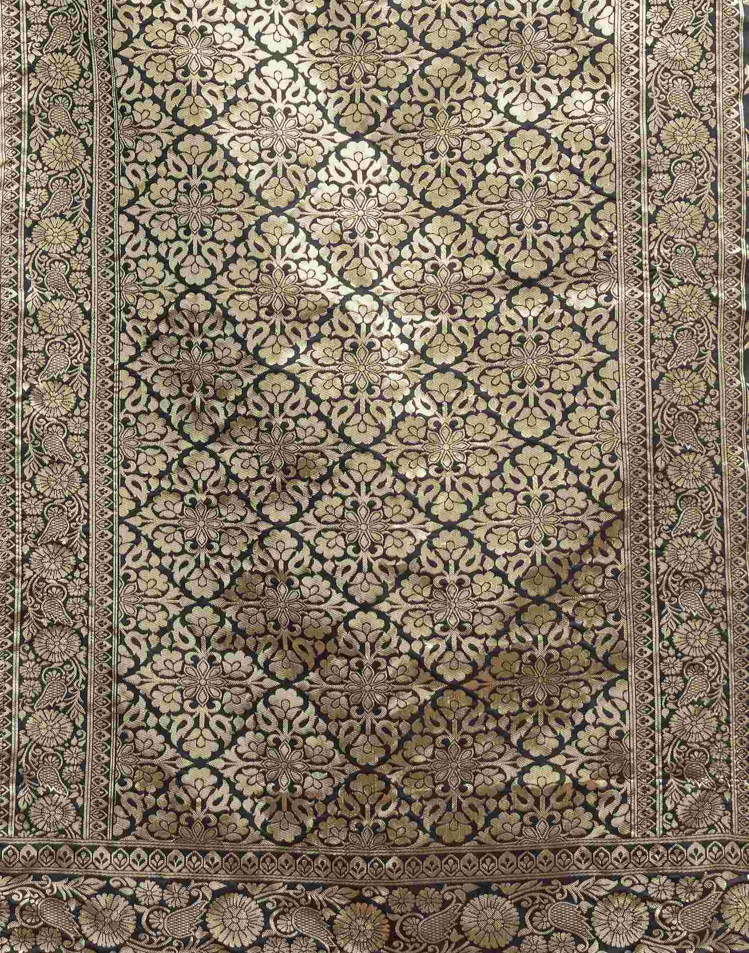 Black Silk Woven Banarasi Saree