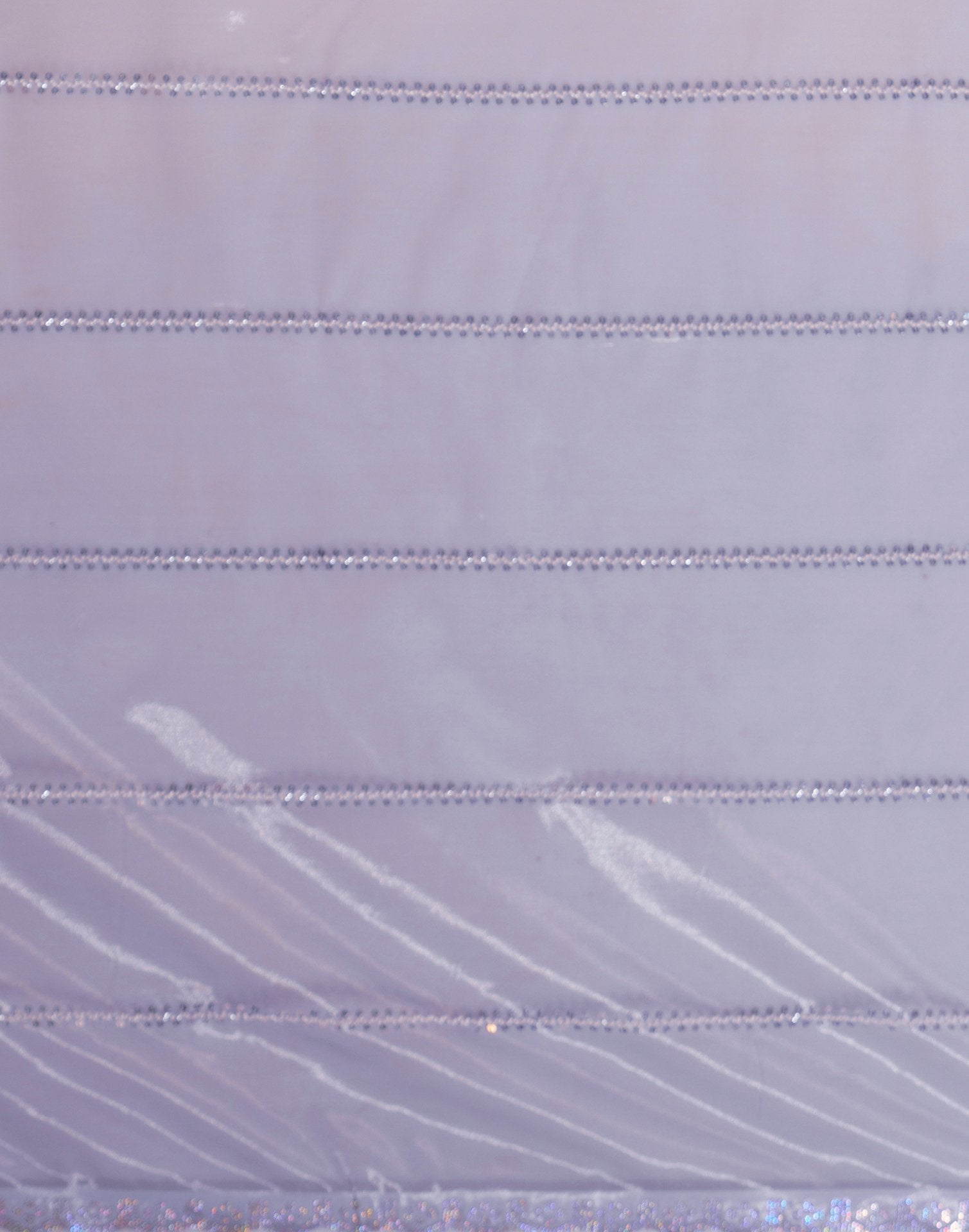 Purple Net Embroidery Saree