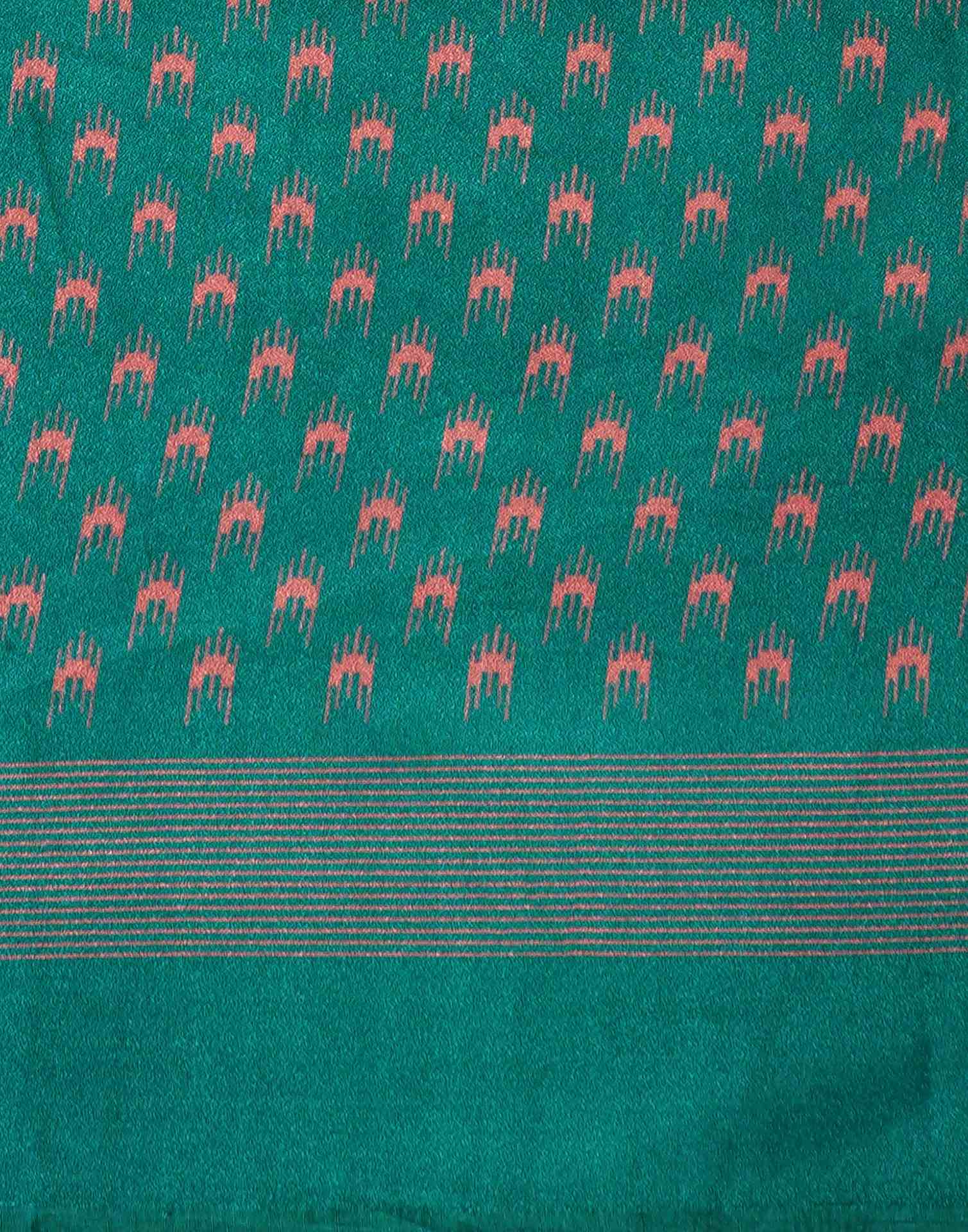 Green Silk Printed Saree