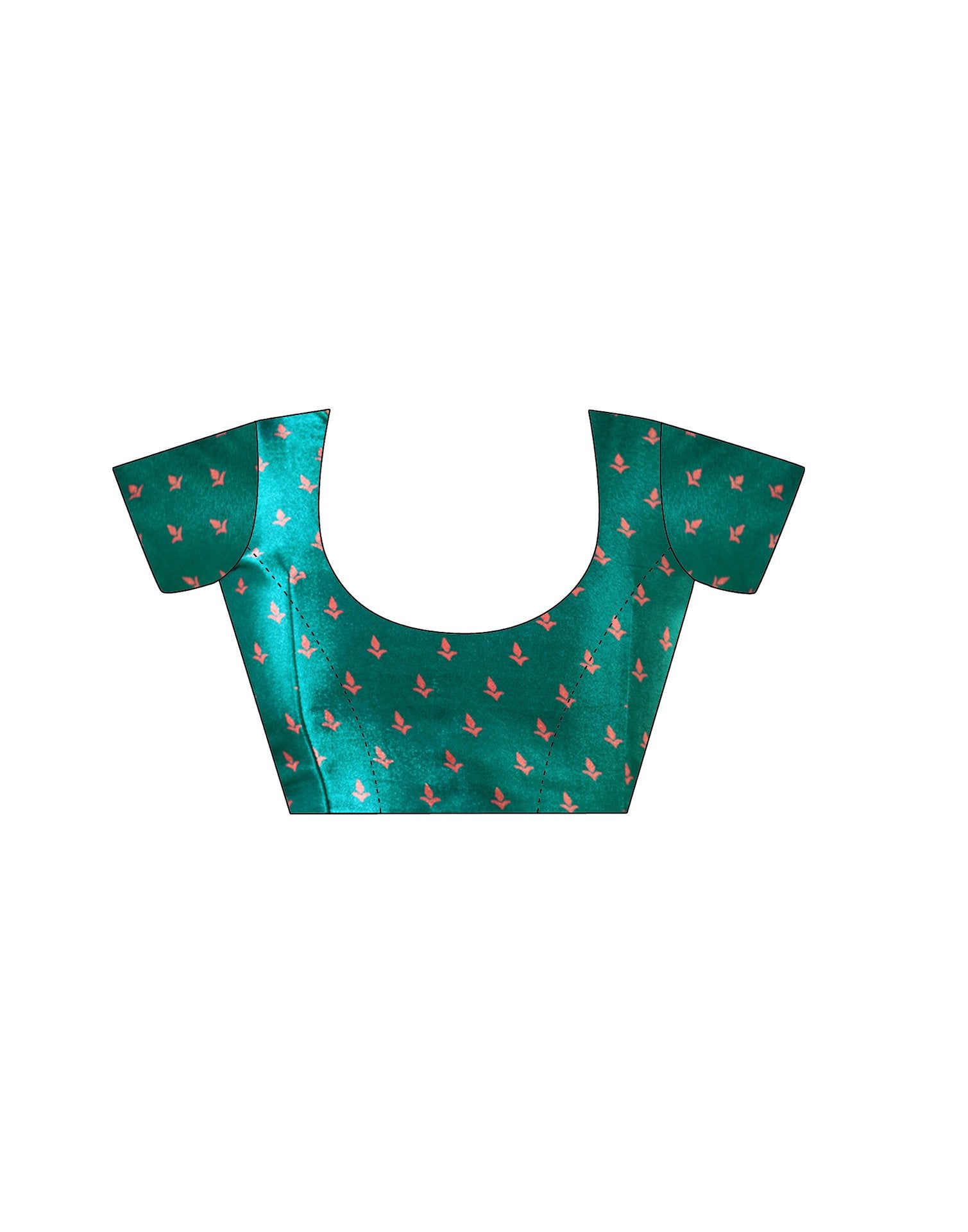 Green Silk Printed Saree