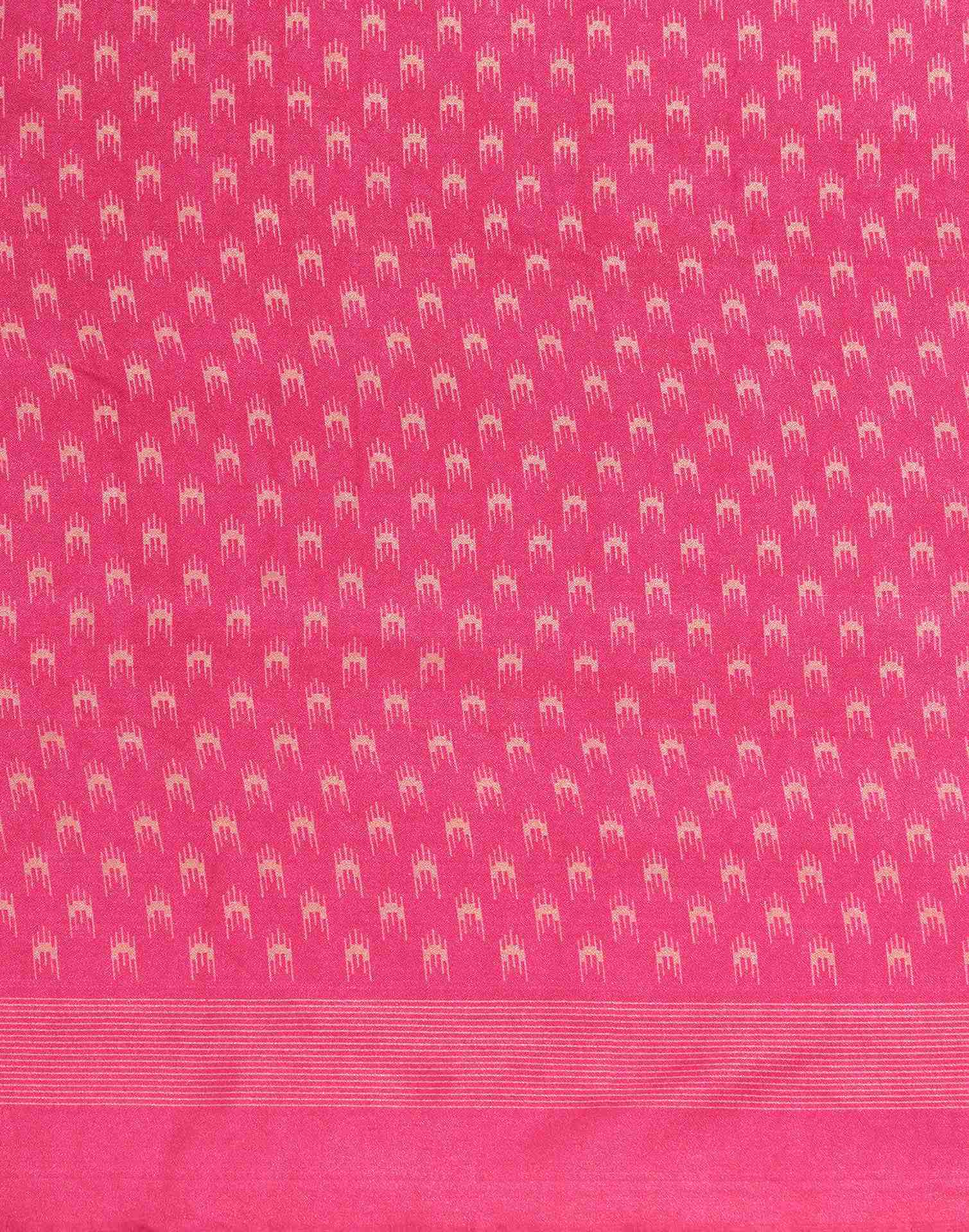 Pink Silk Printed Saree