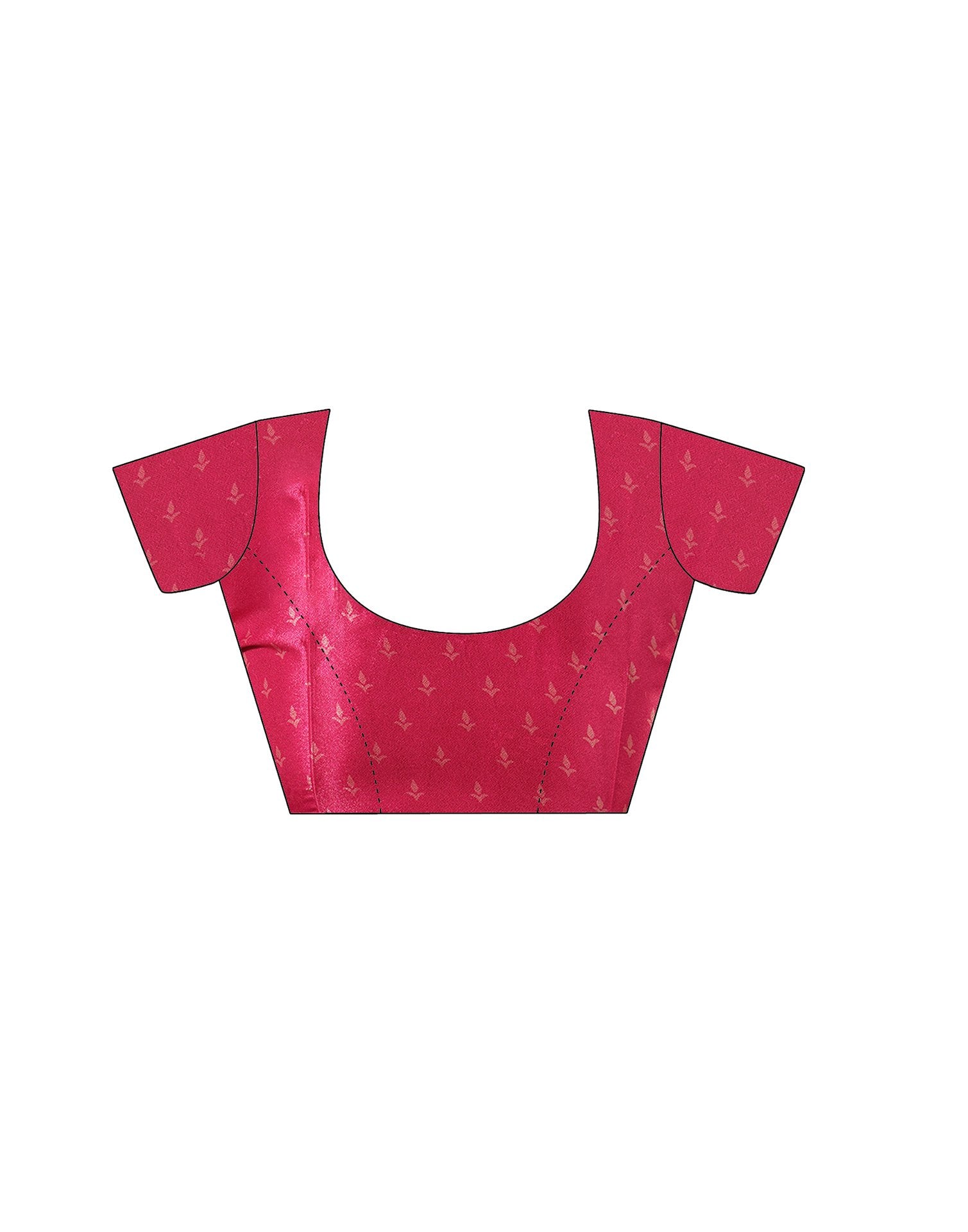 Pink Silk Printed Saree