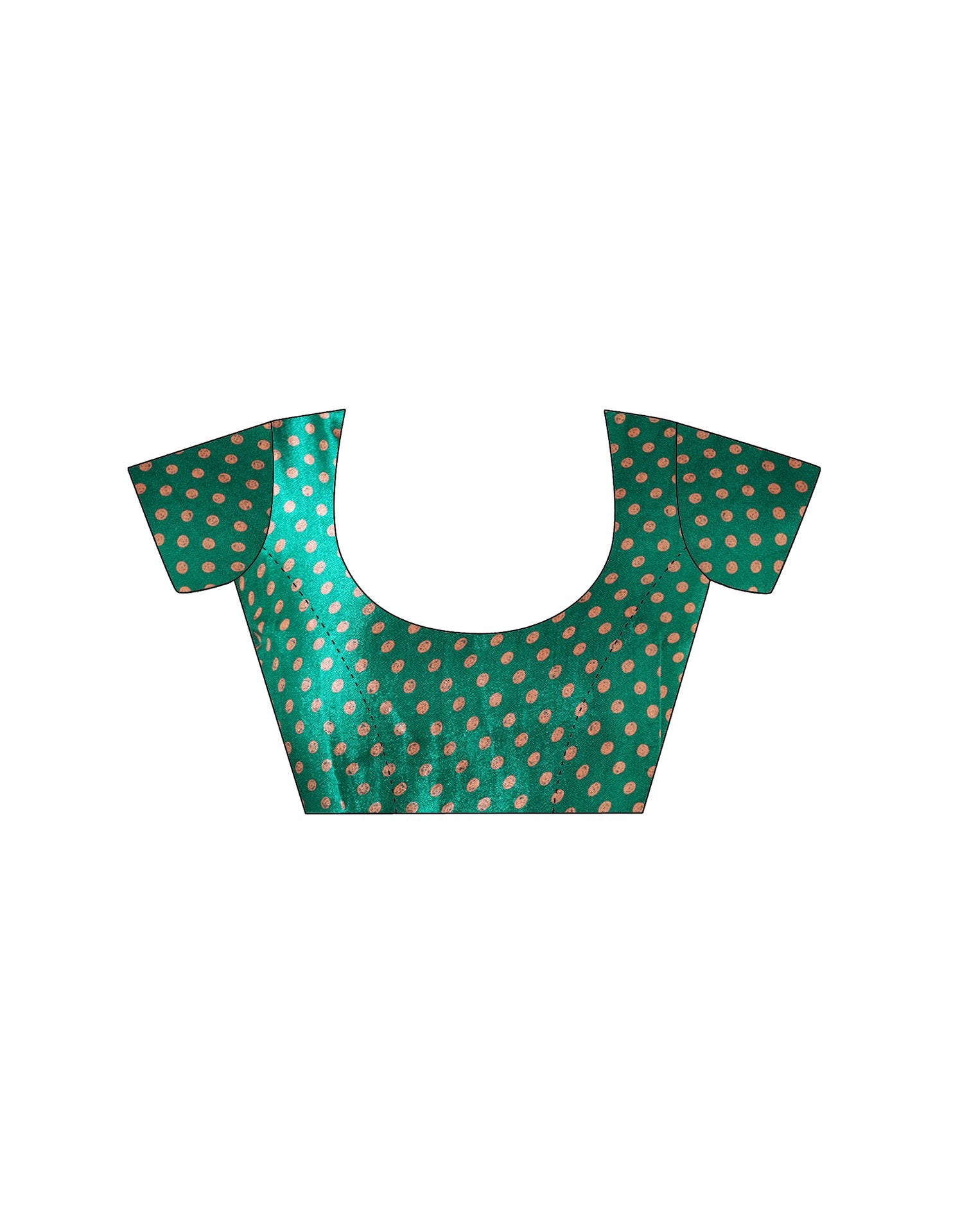 Green Silk Printed Saree