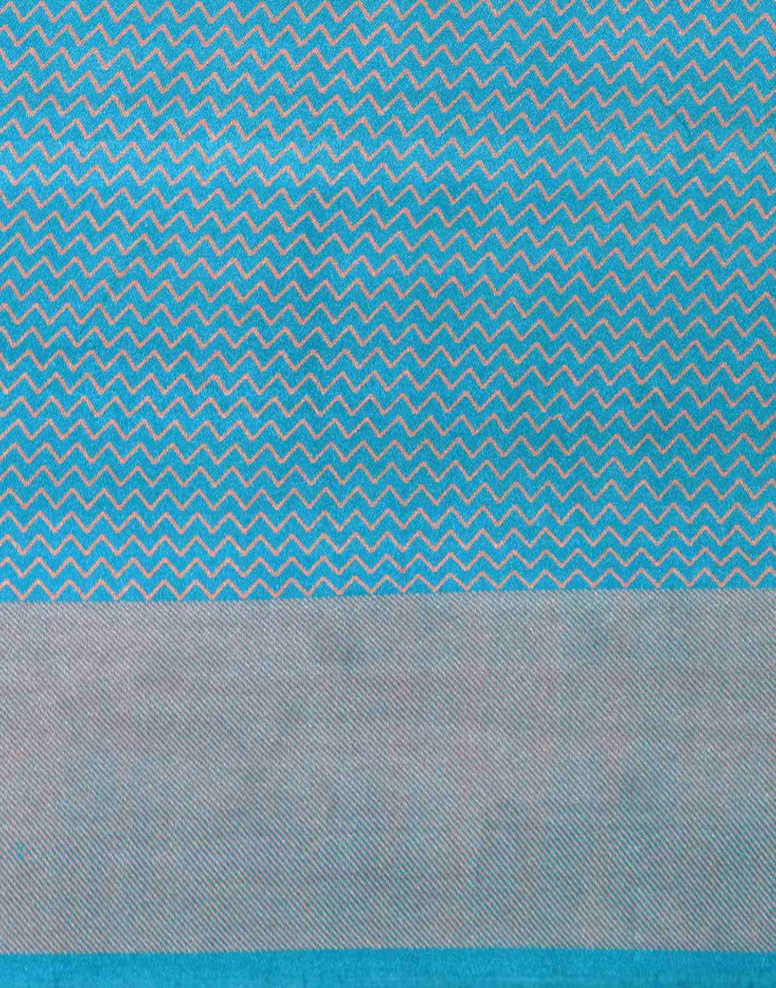 Blue Silk Printed Saree
