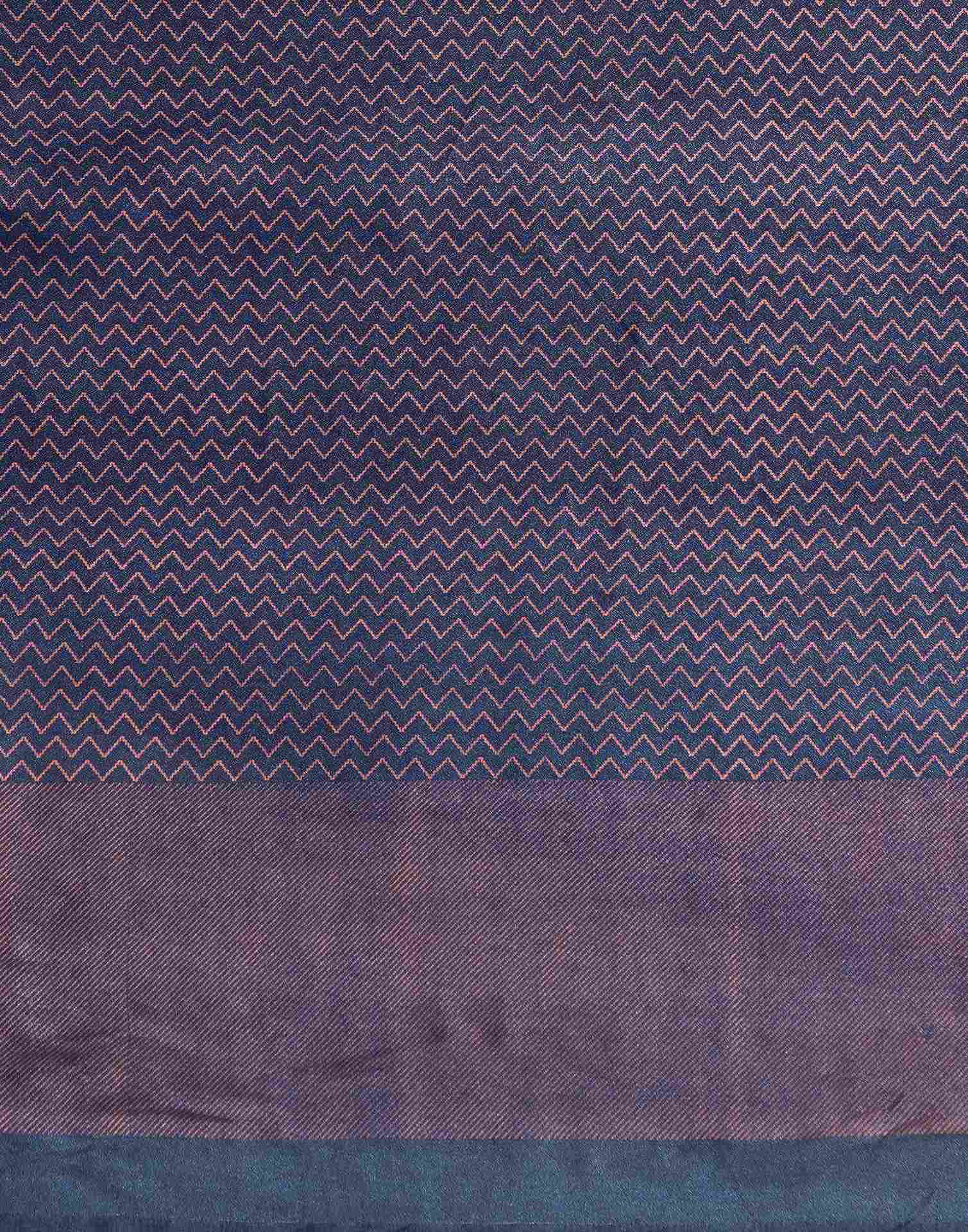 Blue Silk Printed Saree