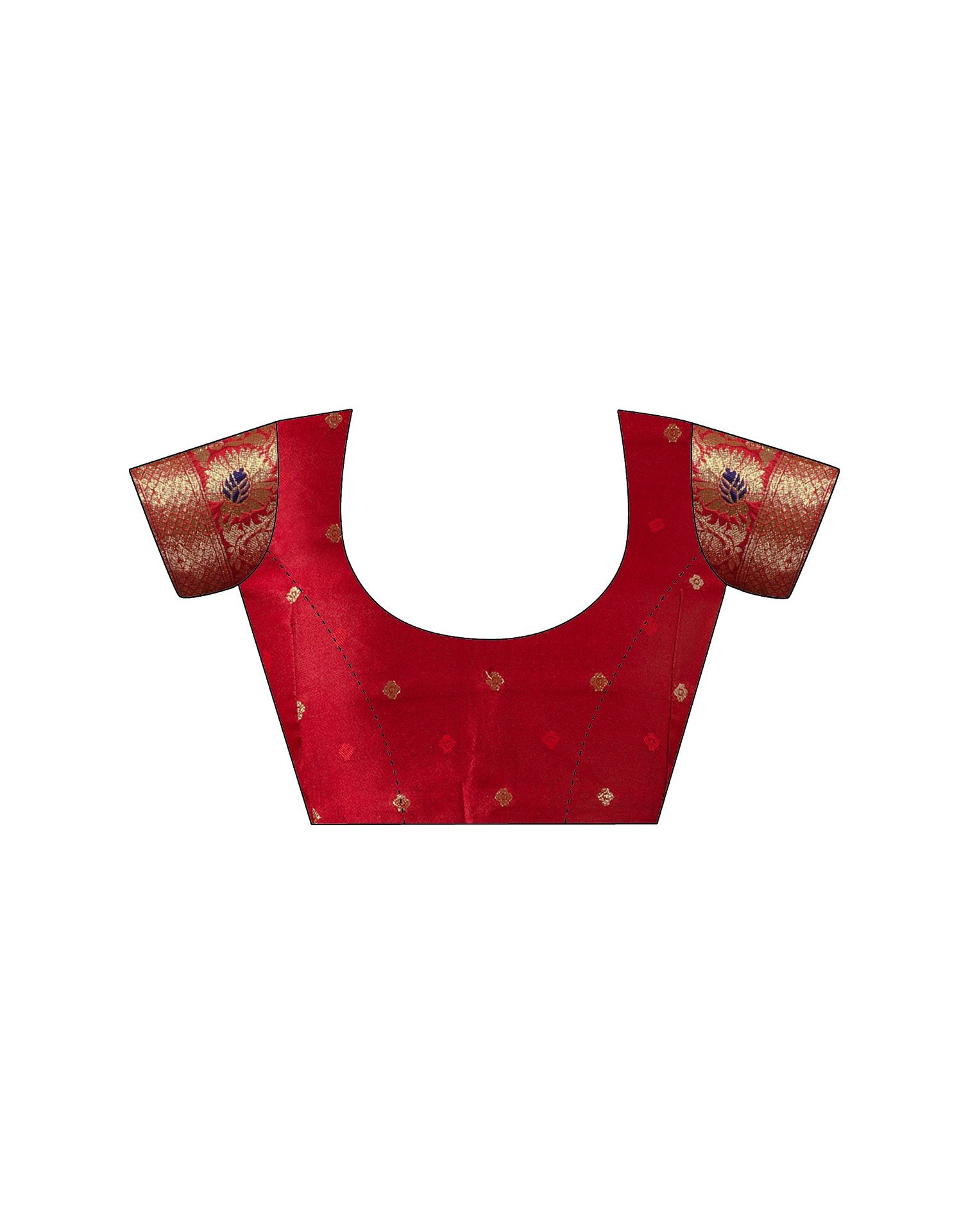 Red Silk Woven Banarasi Saree