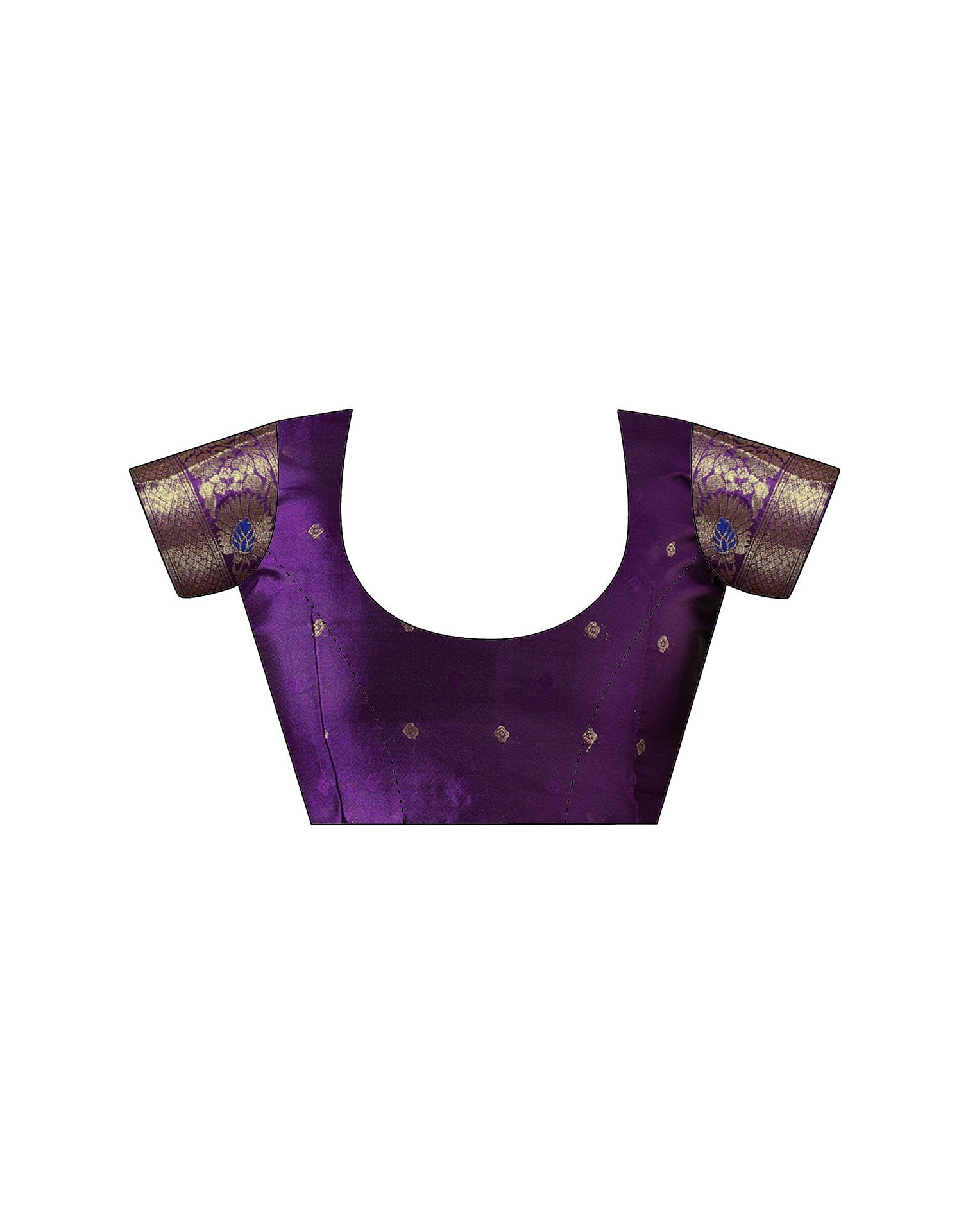 Purple Silk Woven Banarasi Saree