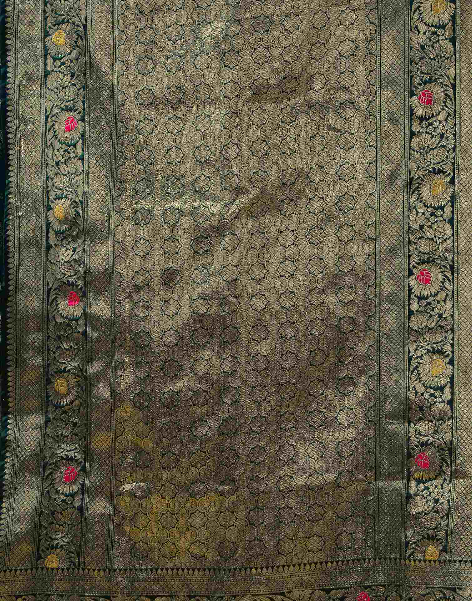 Green Silk Woven Banarasi Saree
