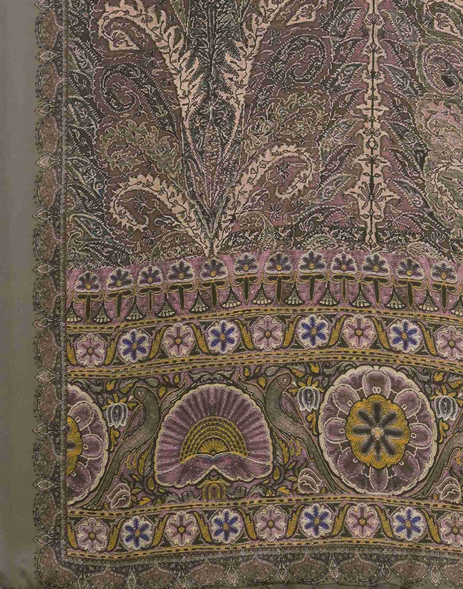 Multicoloured Satin Printed Saree